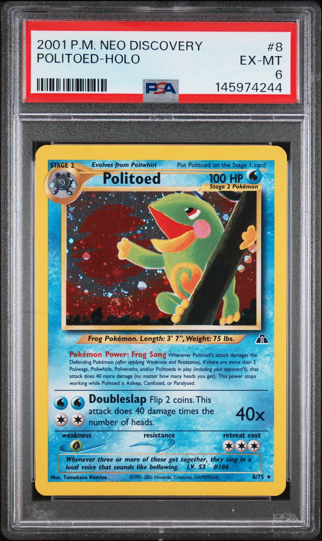 Politoed-Holo card artwork