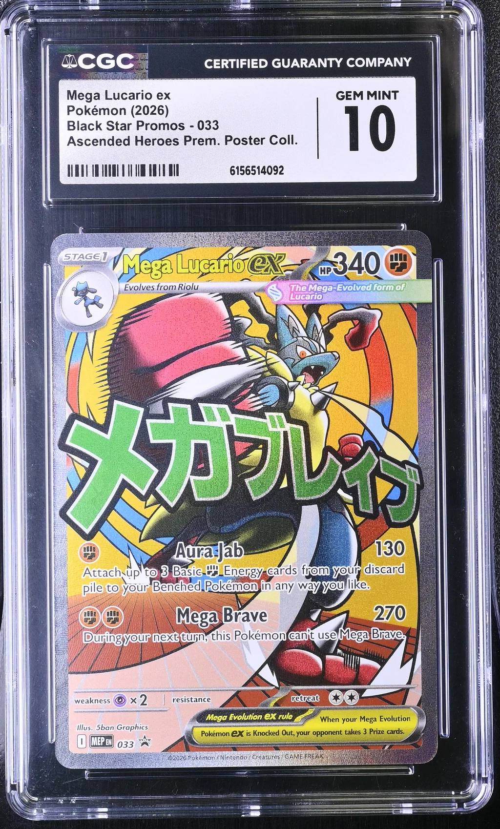 Mega Lucario ex card artwork