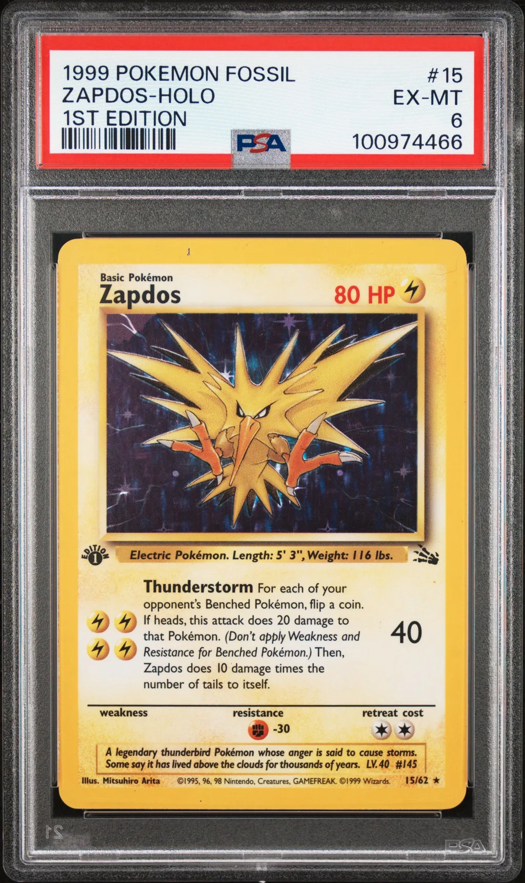 Zapdos-Holo card artwork