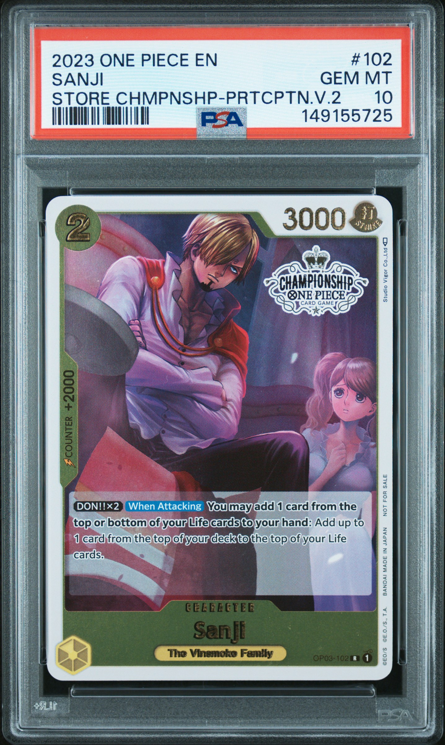 Sanji card artwork