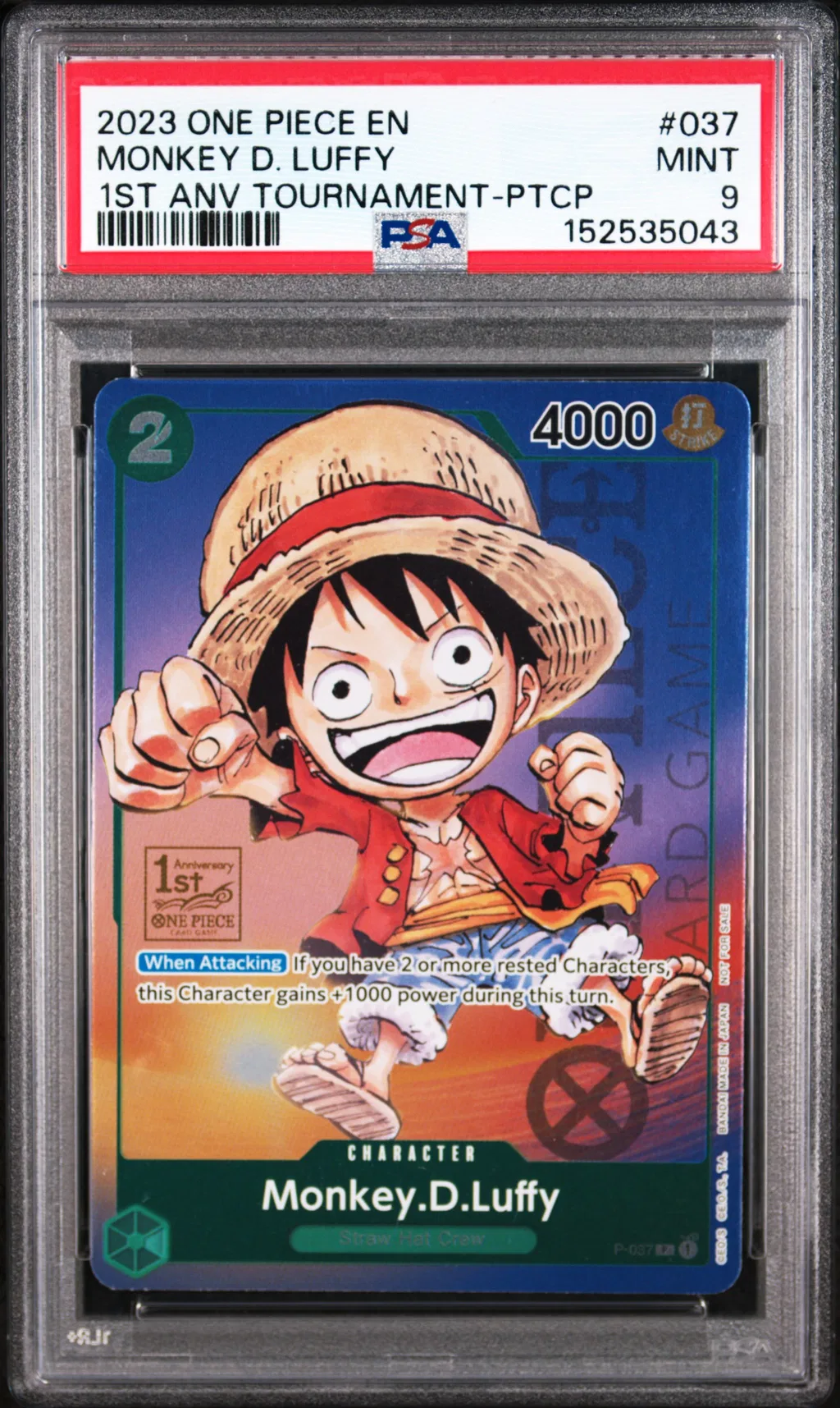 Monkey D. Luffy card artwork