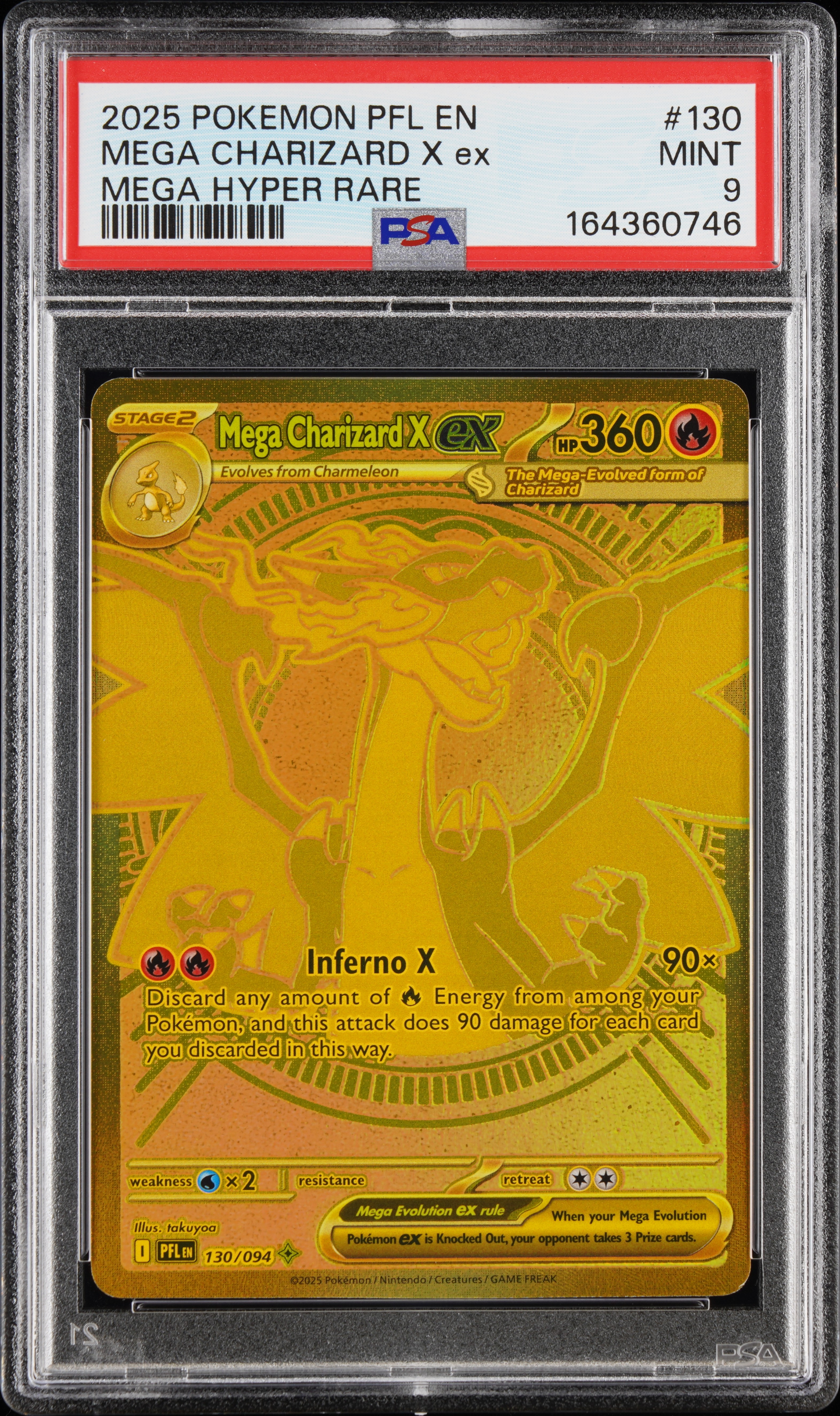 Mega Charizard X EX card artwork