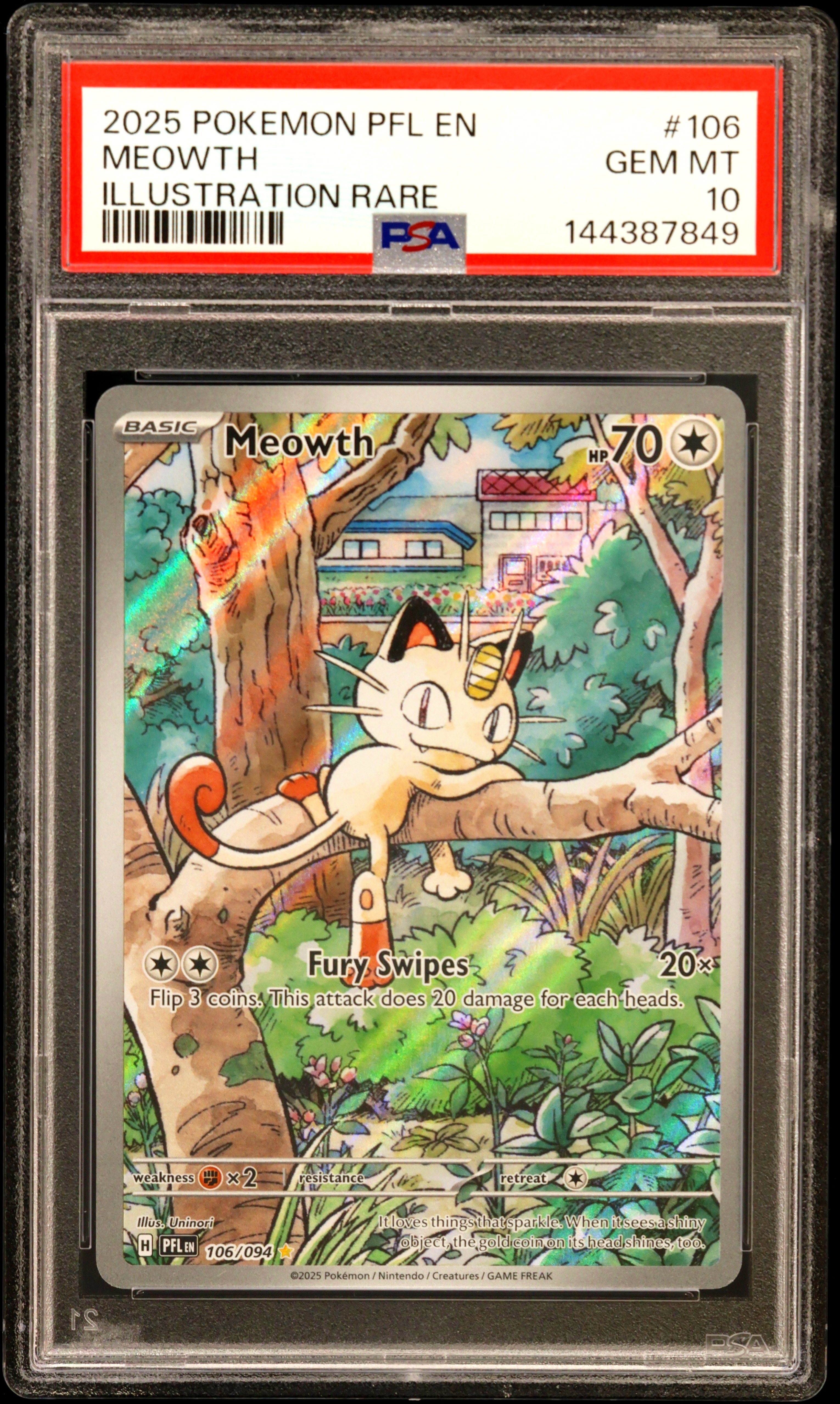 Meowth card artwork