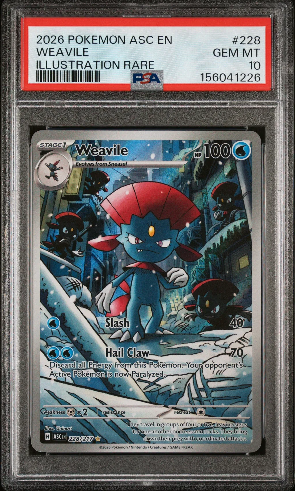 Weavile card artwork