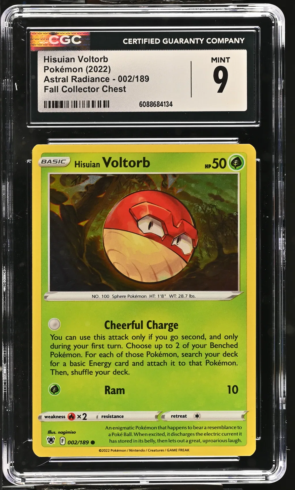 Hisuian Voltorb card artwork