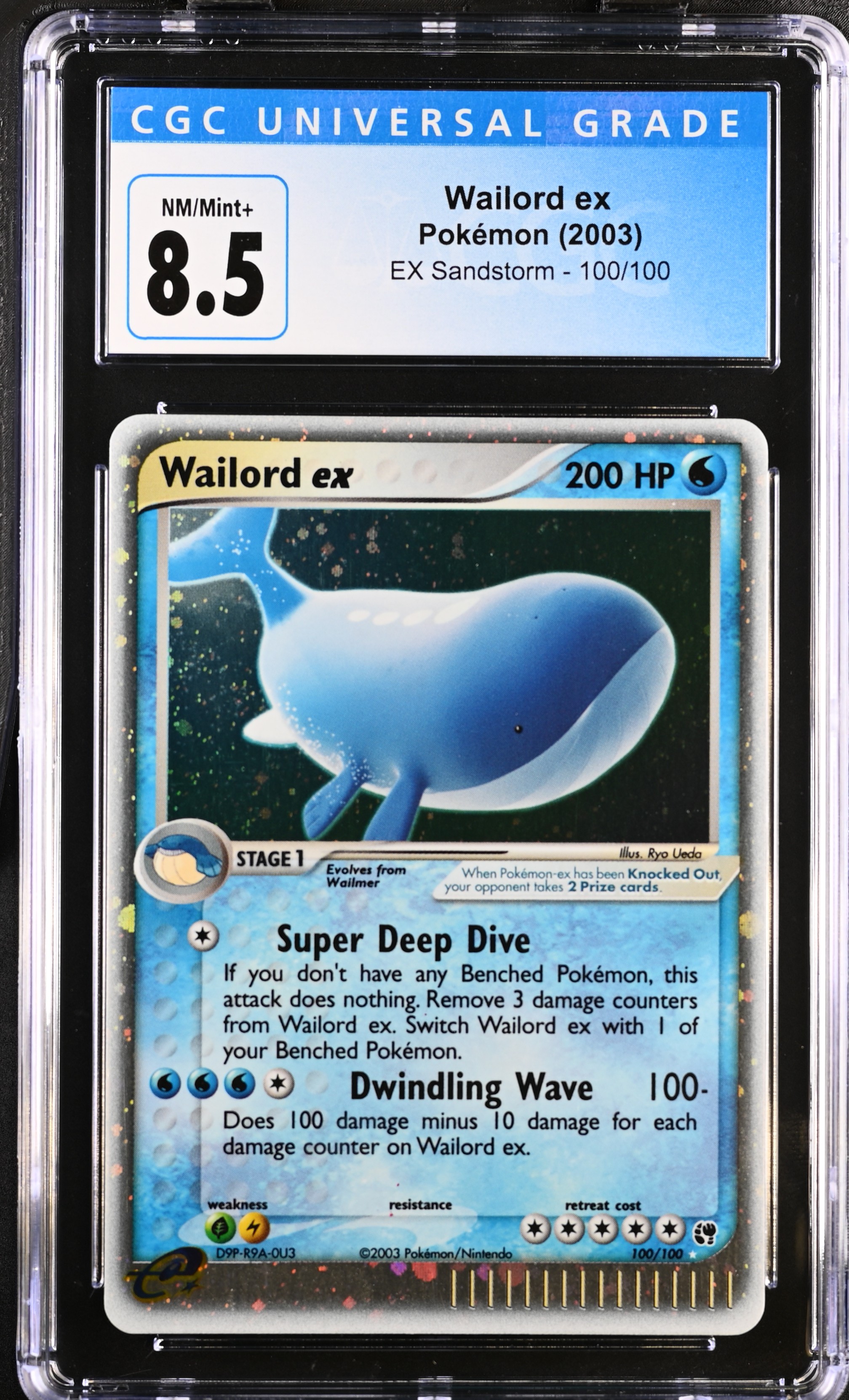 Wailord ex card artwork