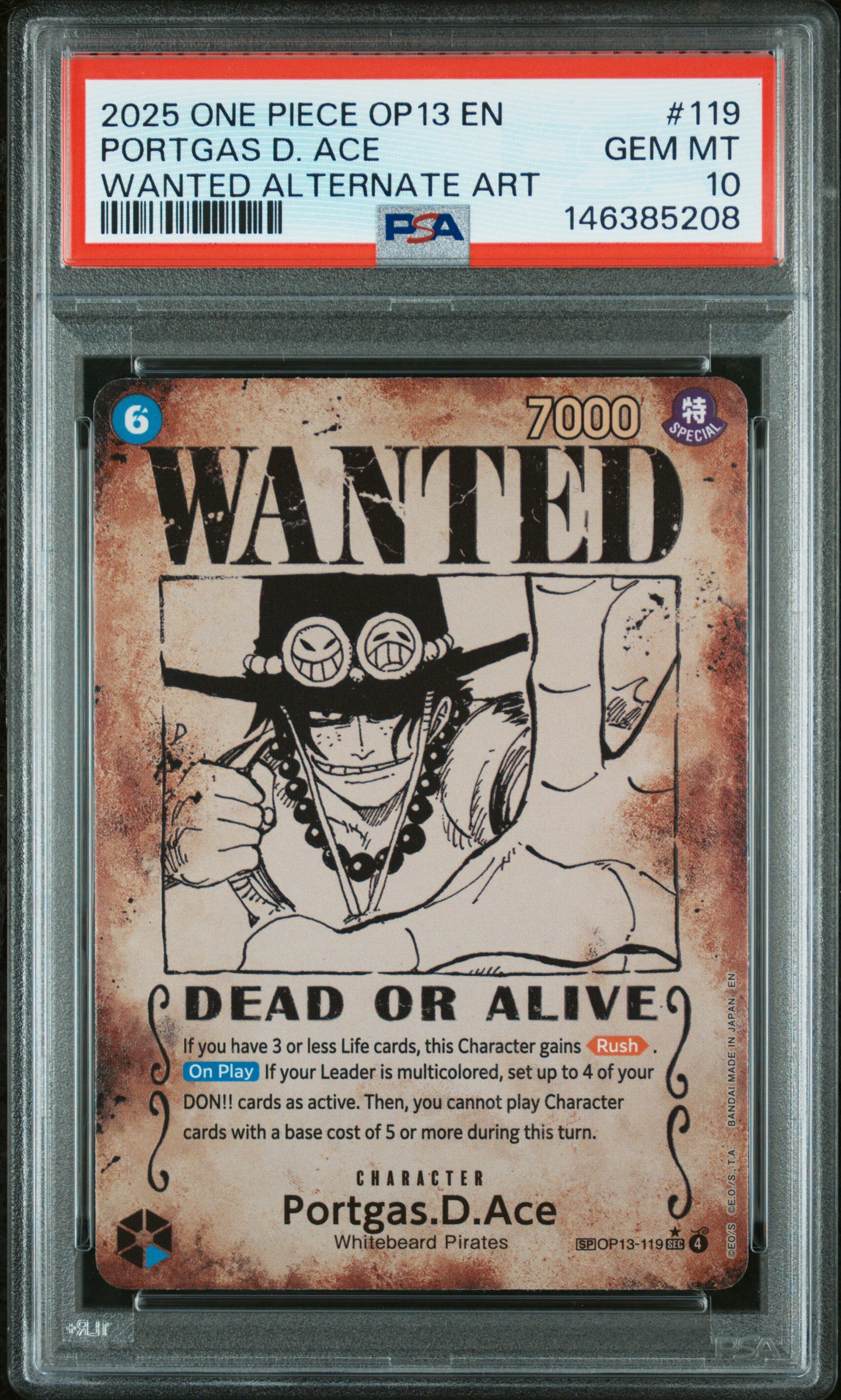 Portgas D. Ace card artwork