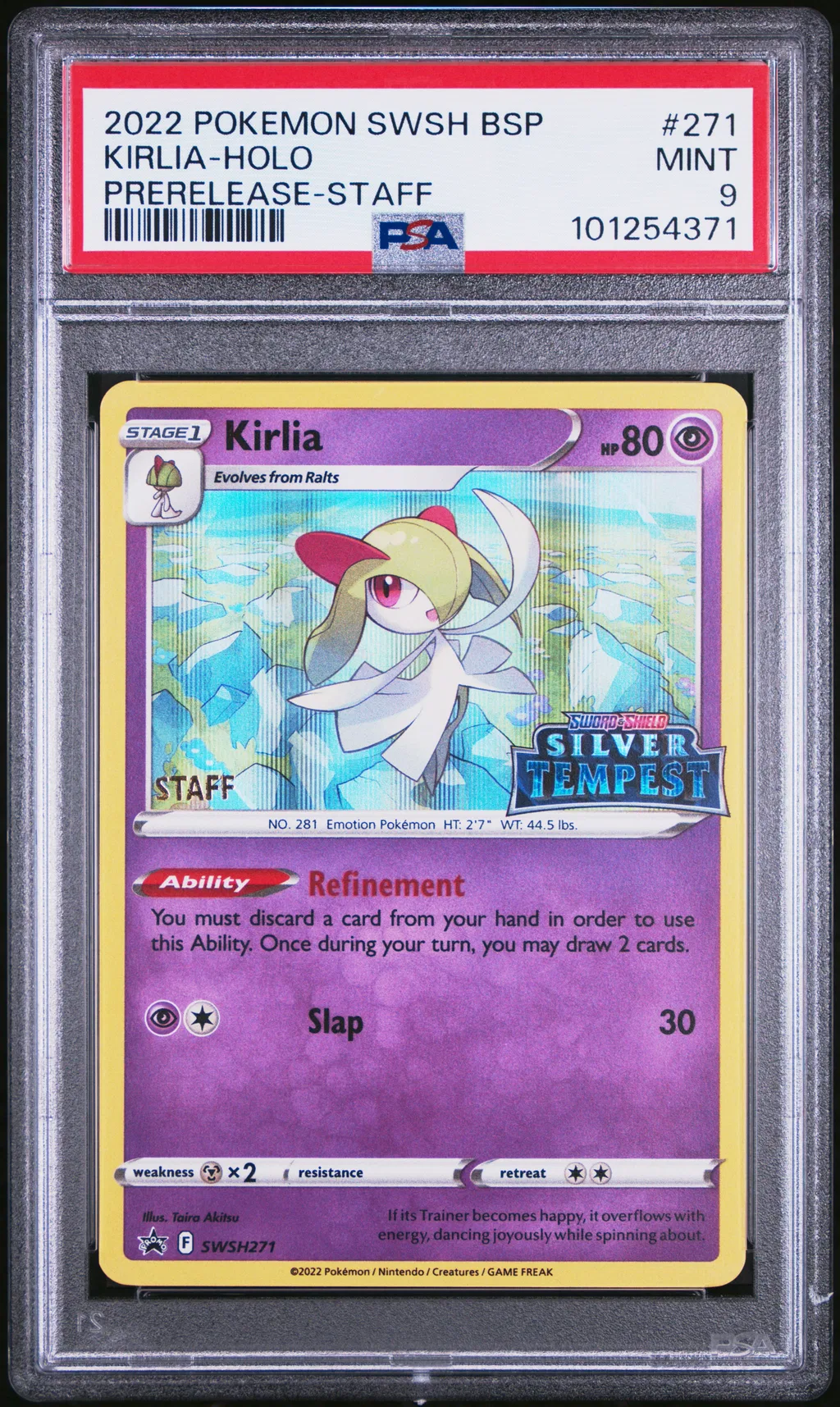 Kirlia-Holo card artwork