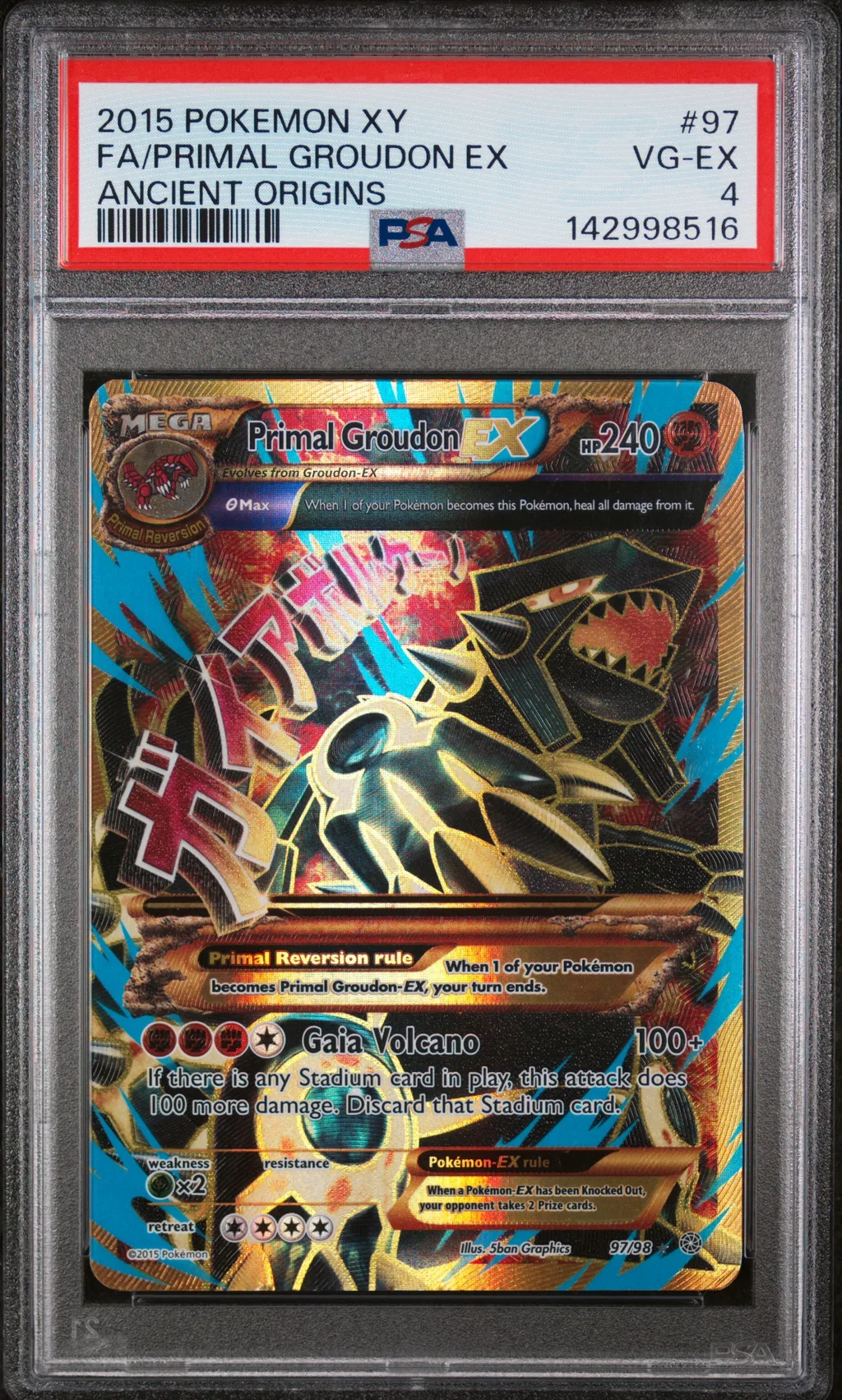 FA/PRIMAL GROUDON EX card artwork
