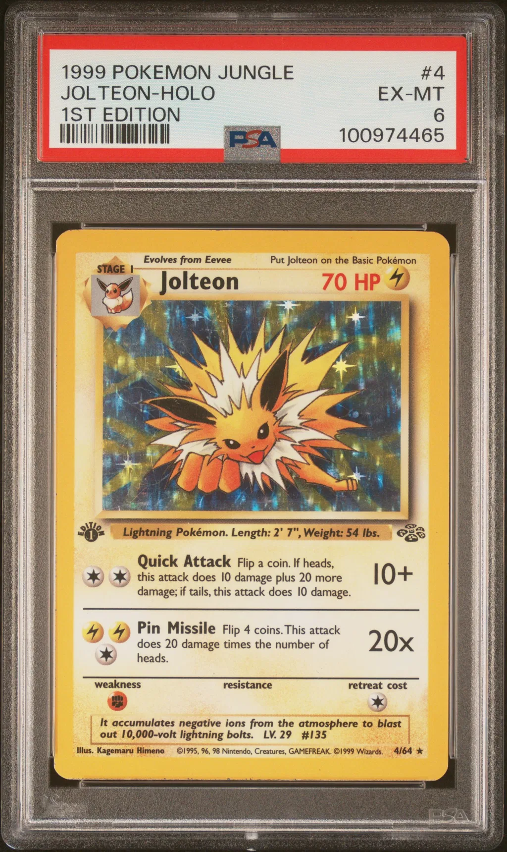Jolteon-Holo card artwork