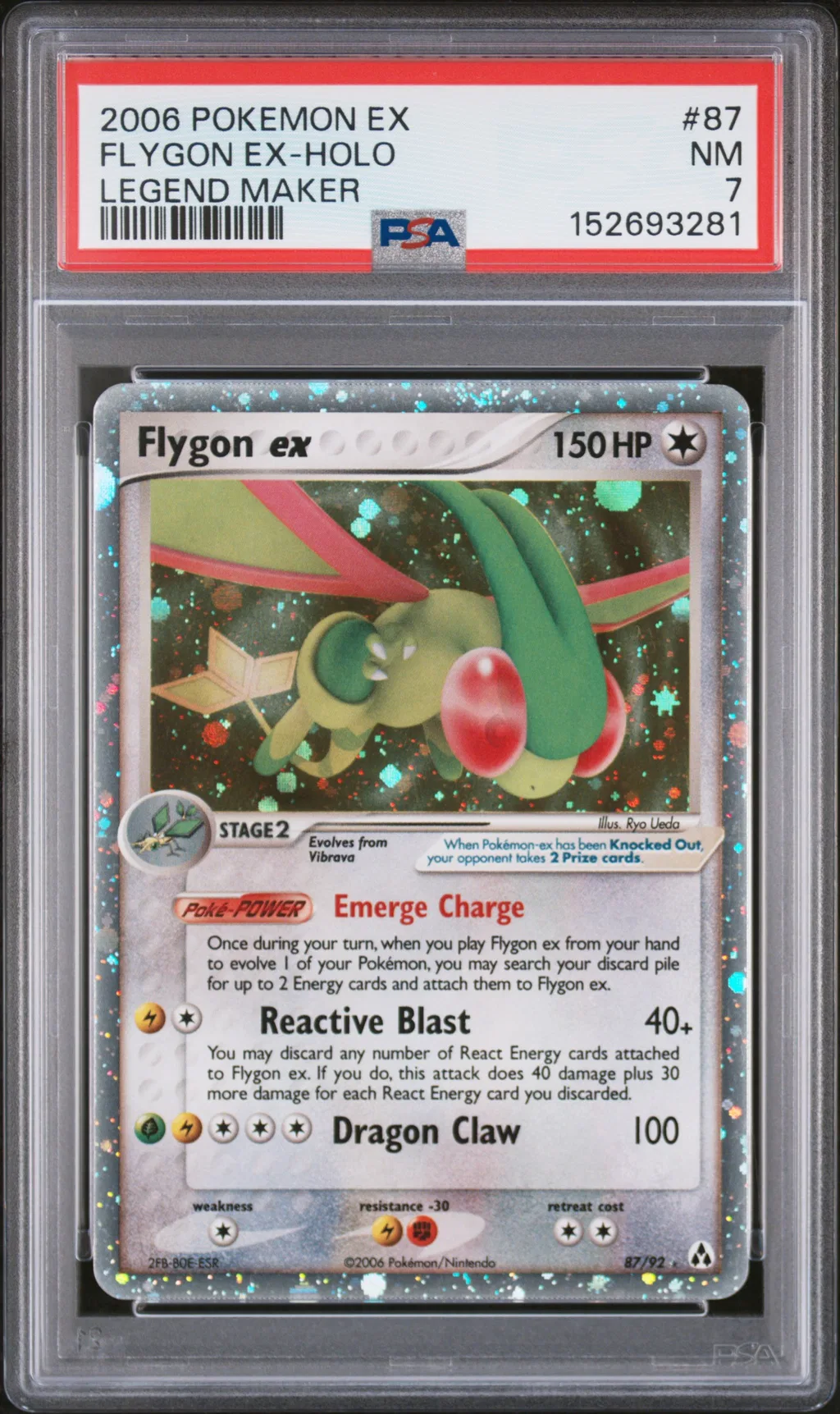 Flygon EX-Holo card artwork