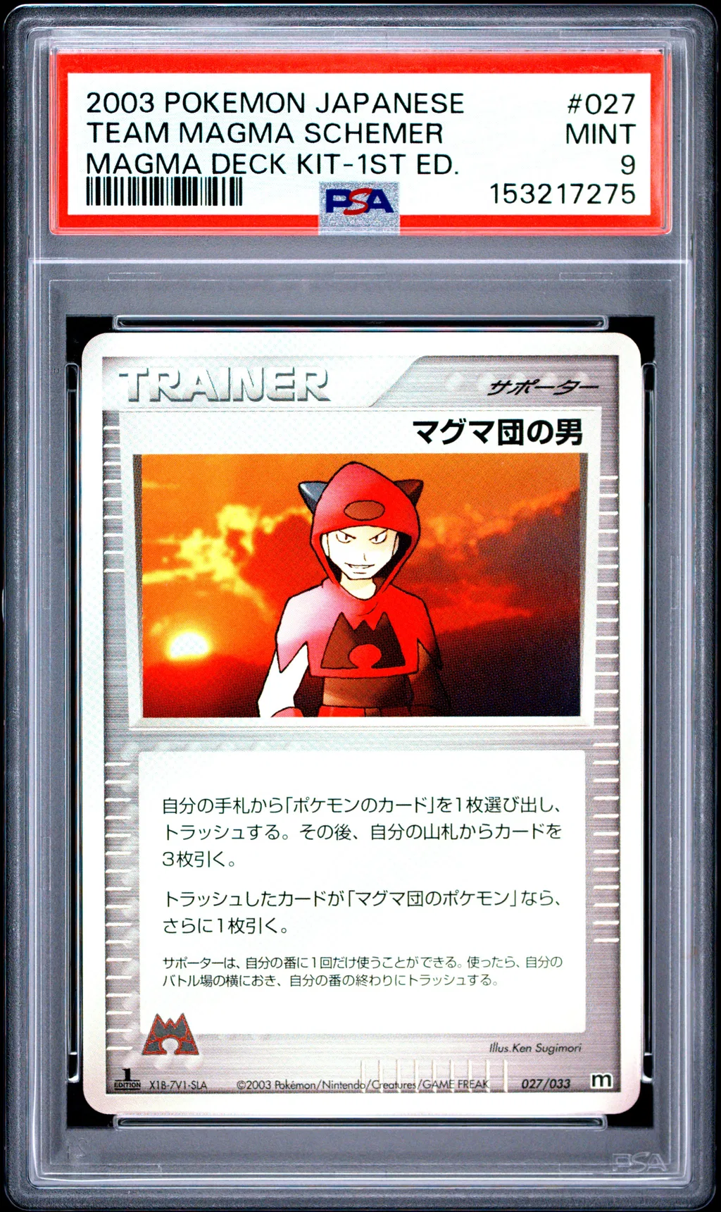 Team Magma Schemer card artwork