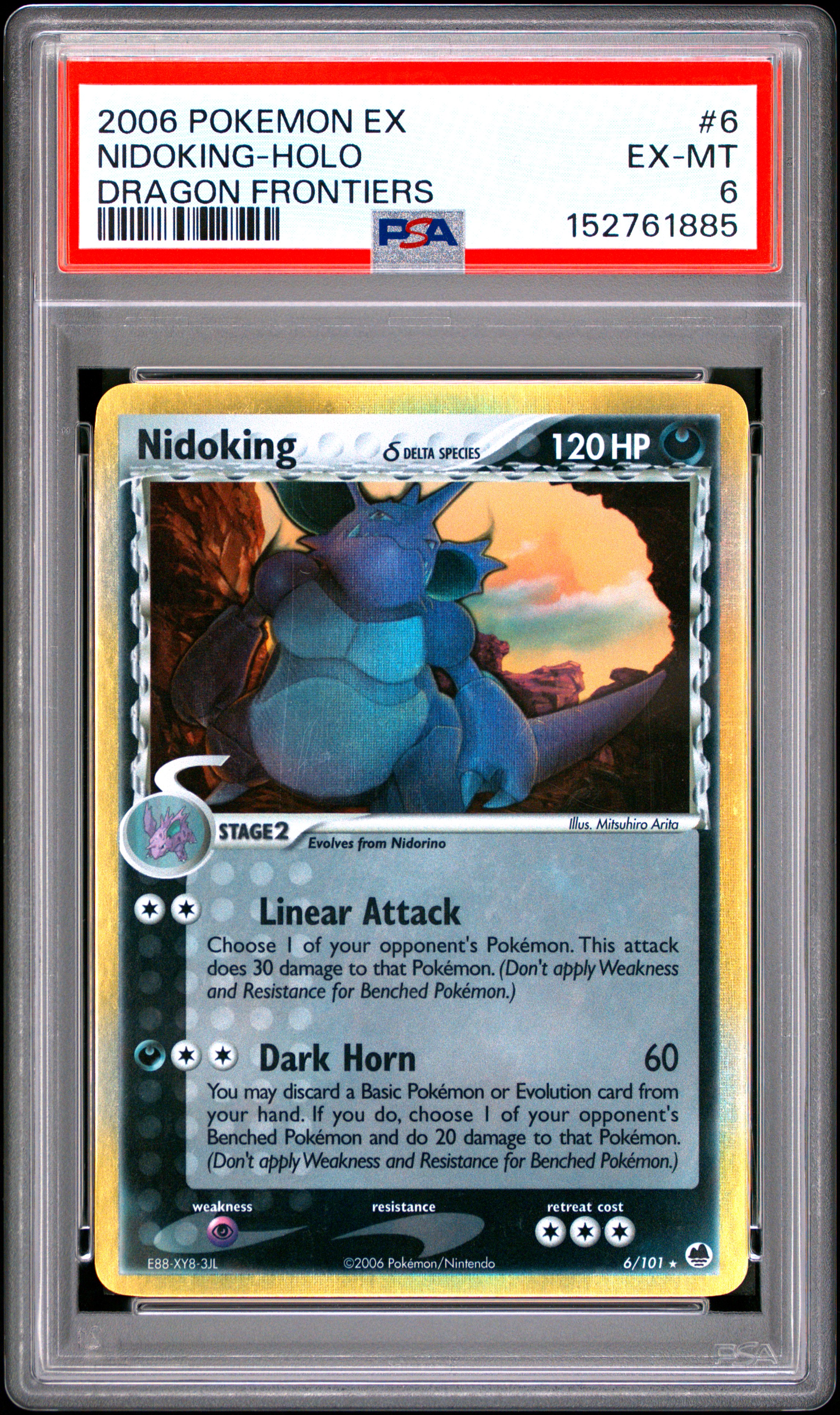 2006 #6 Nidoking-Holo PSA 6 Ex Dragon Frontiers