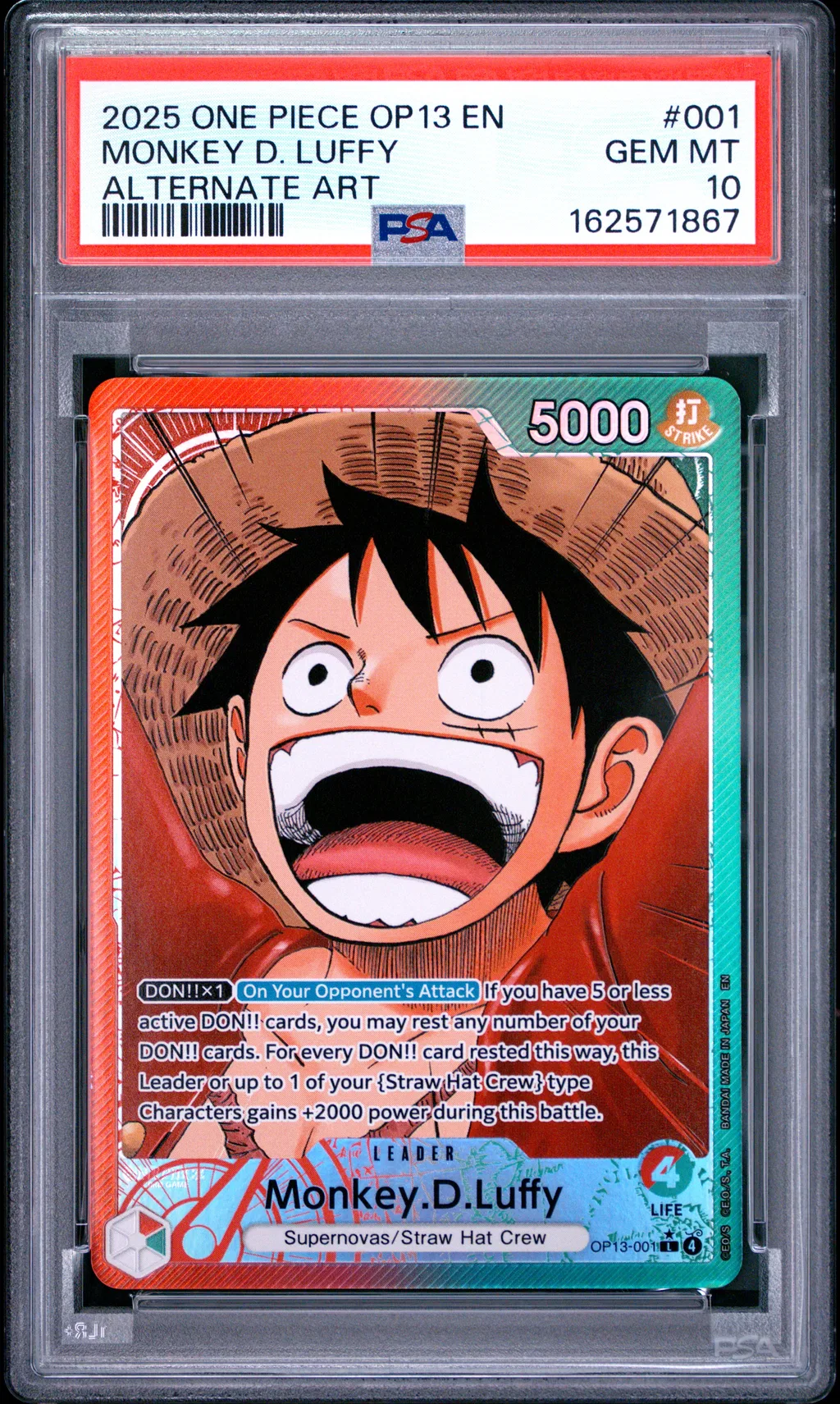 Monkey D. Luffy card artwork