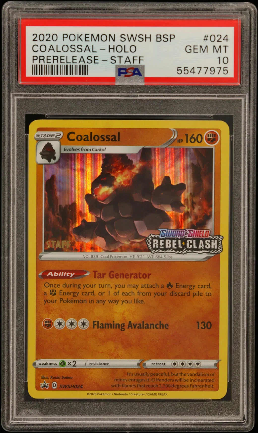 Coalossal-Holo card artwork