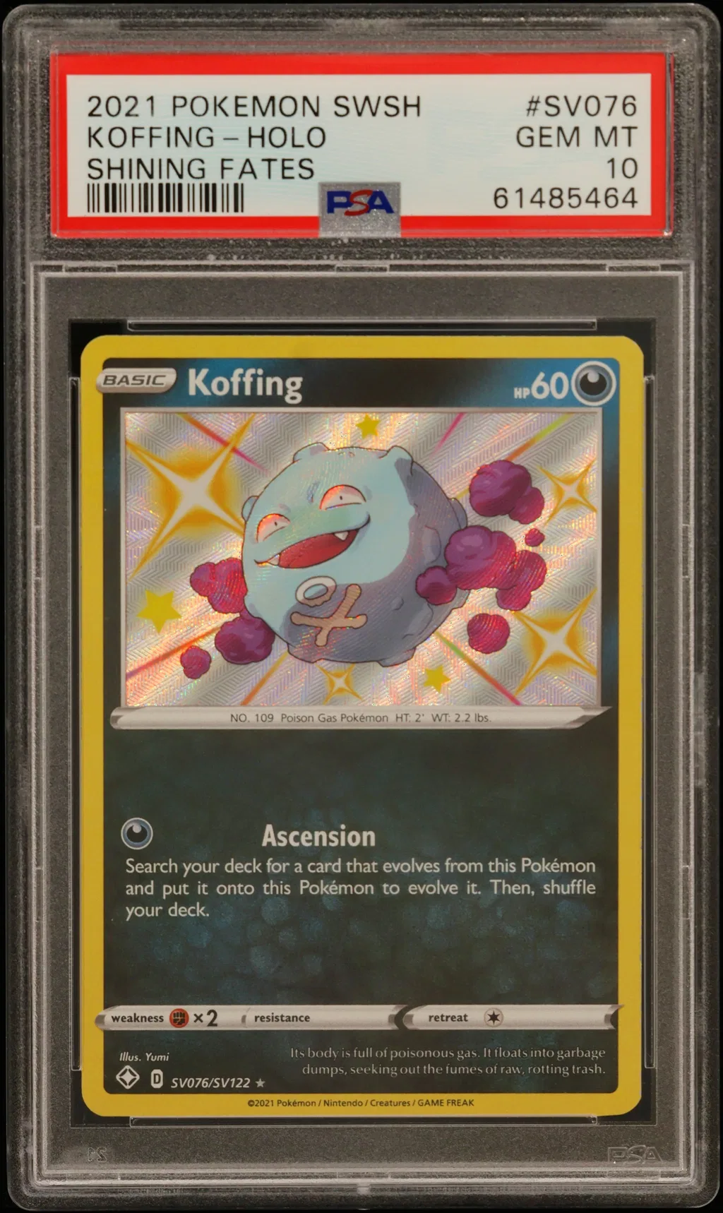 Koffing-Holo card artwork