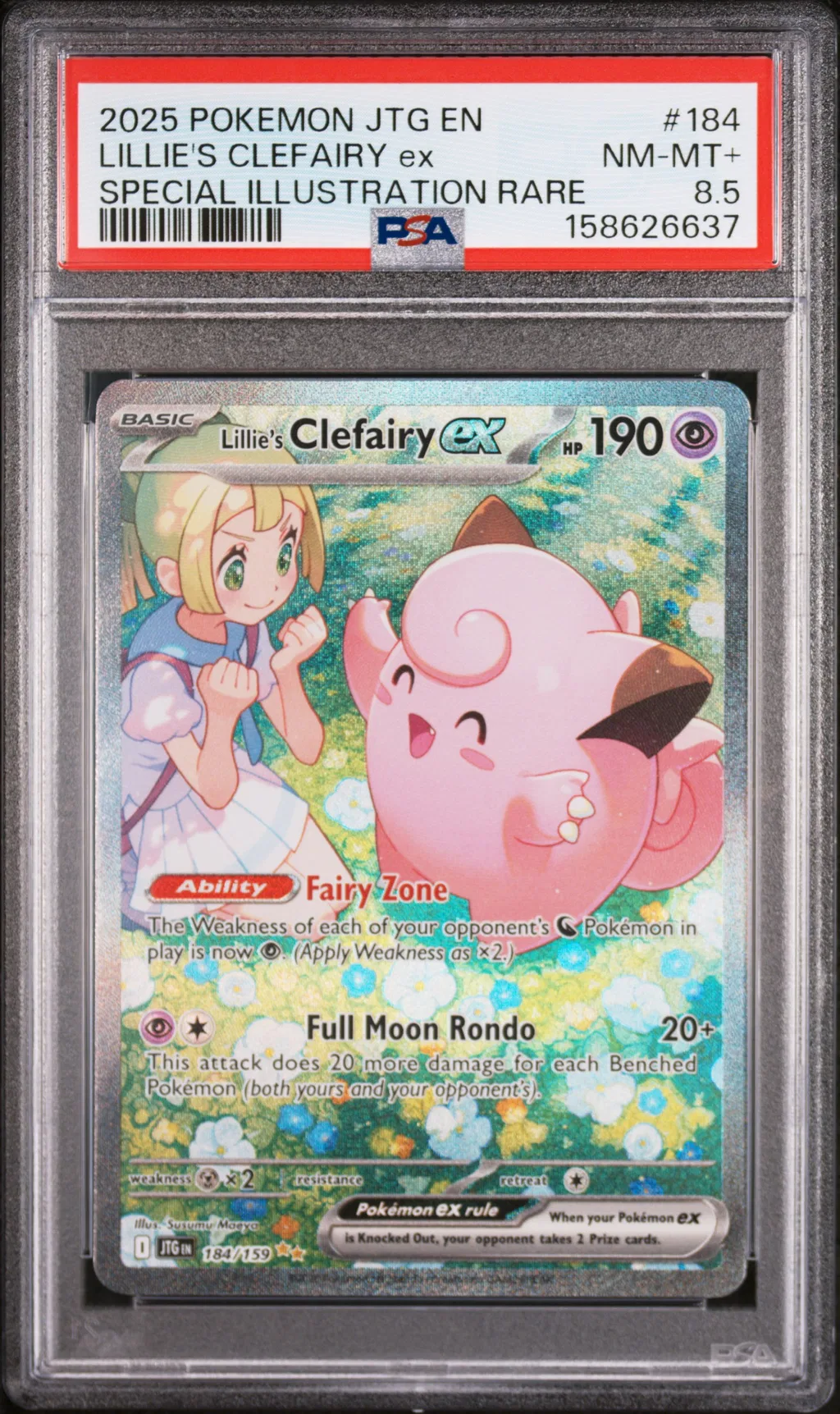 Lillie's Clefairy EX card artwork