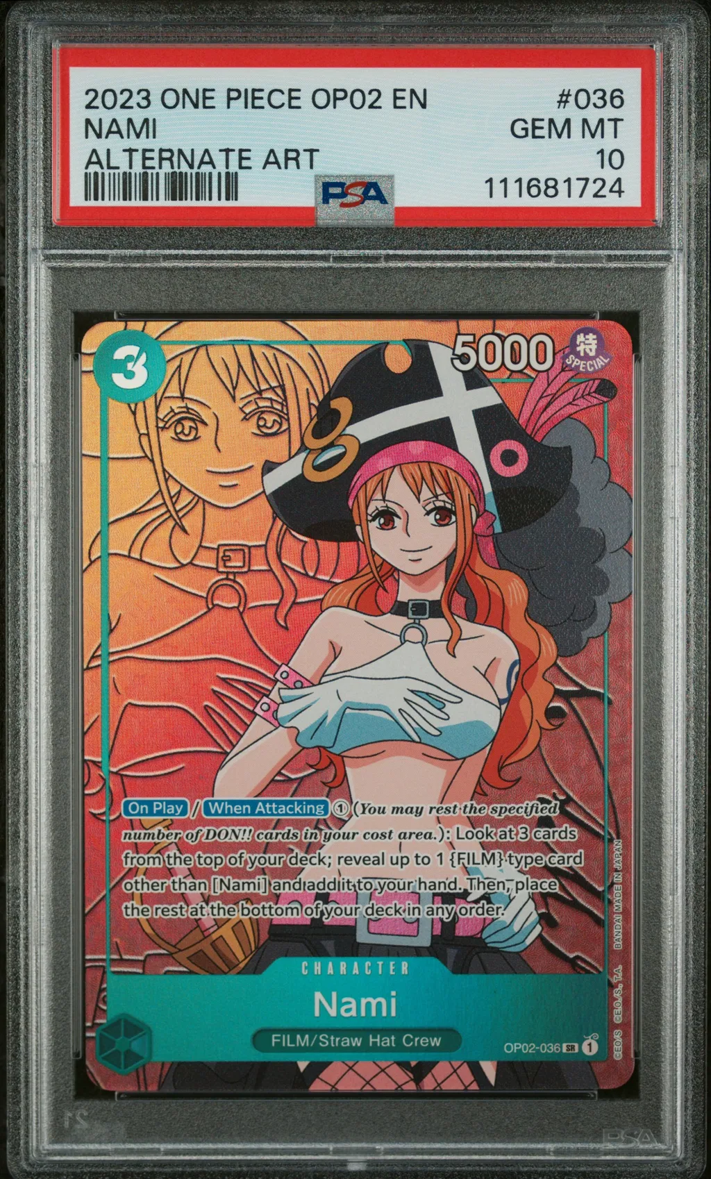 Nami card artwork