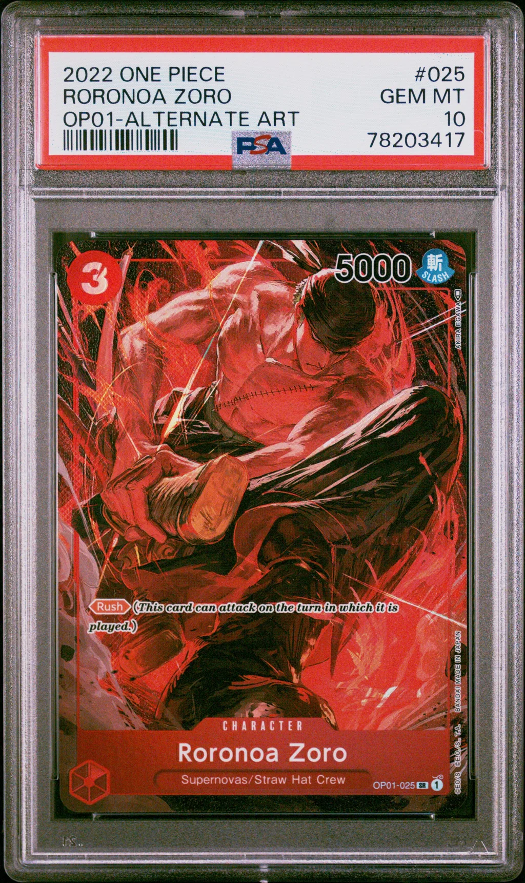 Roronoa Zoro card artwork