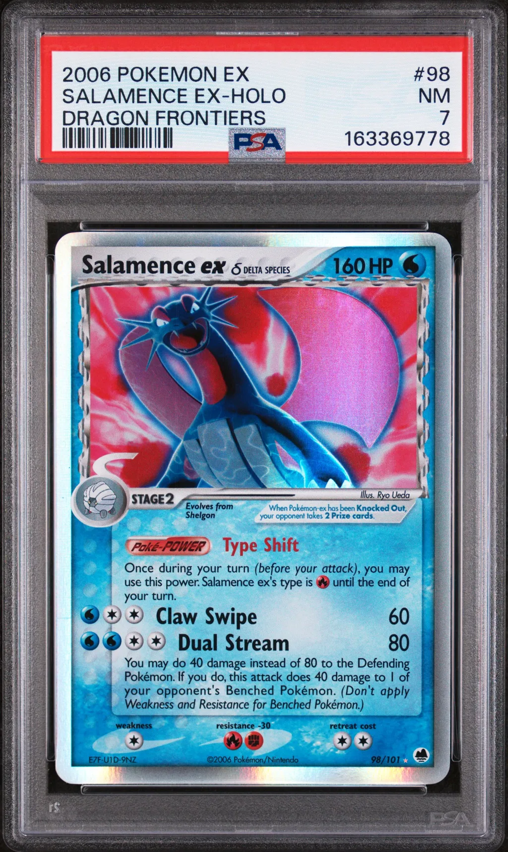 Salamence EX-Holo card artwork