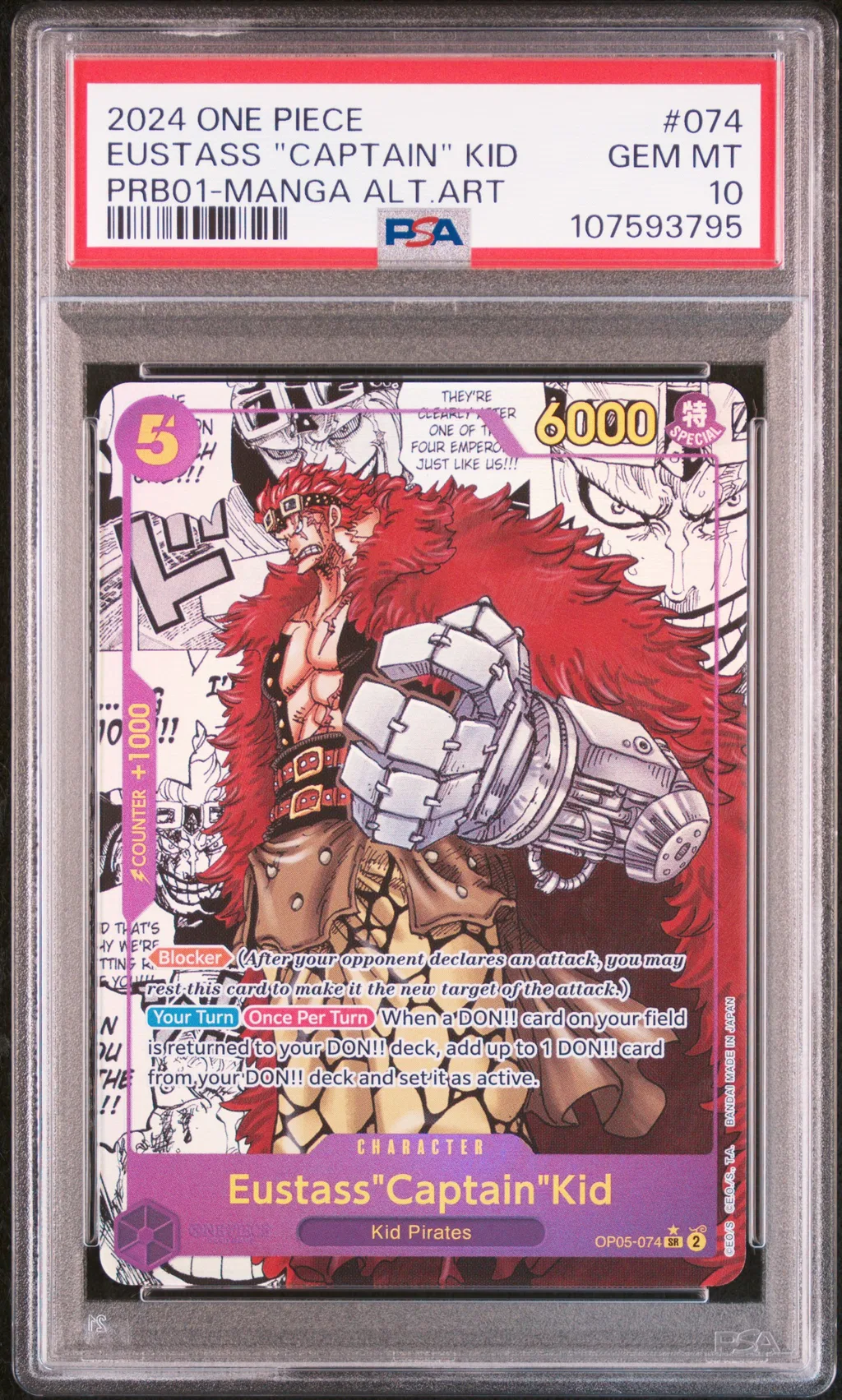 Eustass "Captain" Kid card artwork