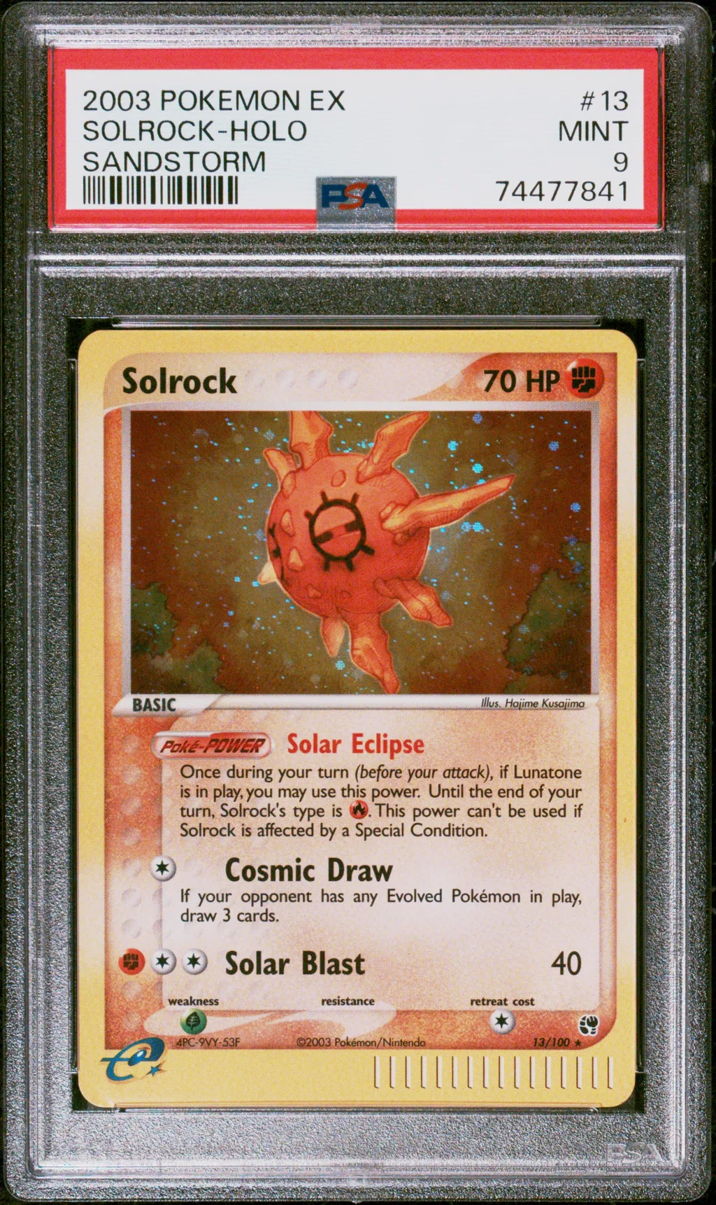 Solrock-Holo card artwork