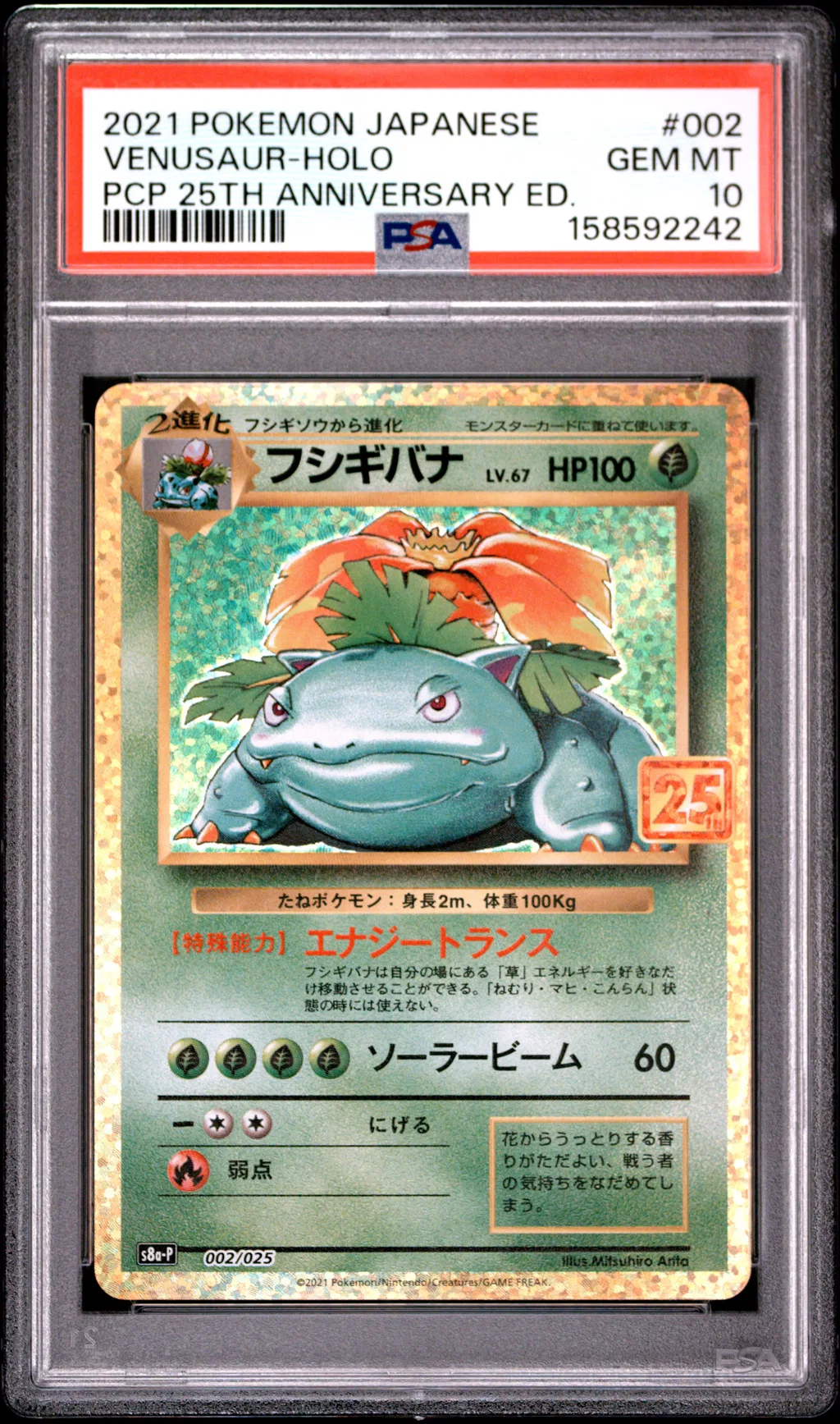 VENUSAUR-HOLO card artwork