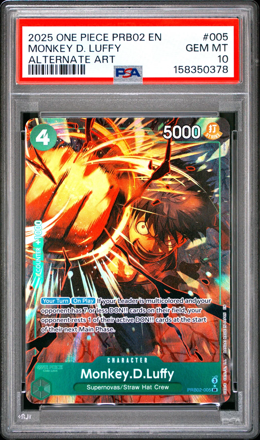 Monkey D. Luffy card artwork