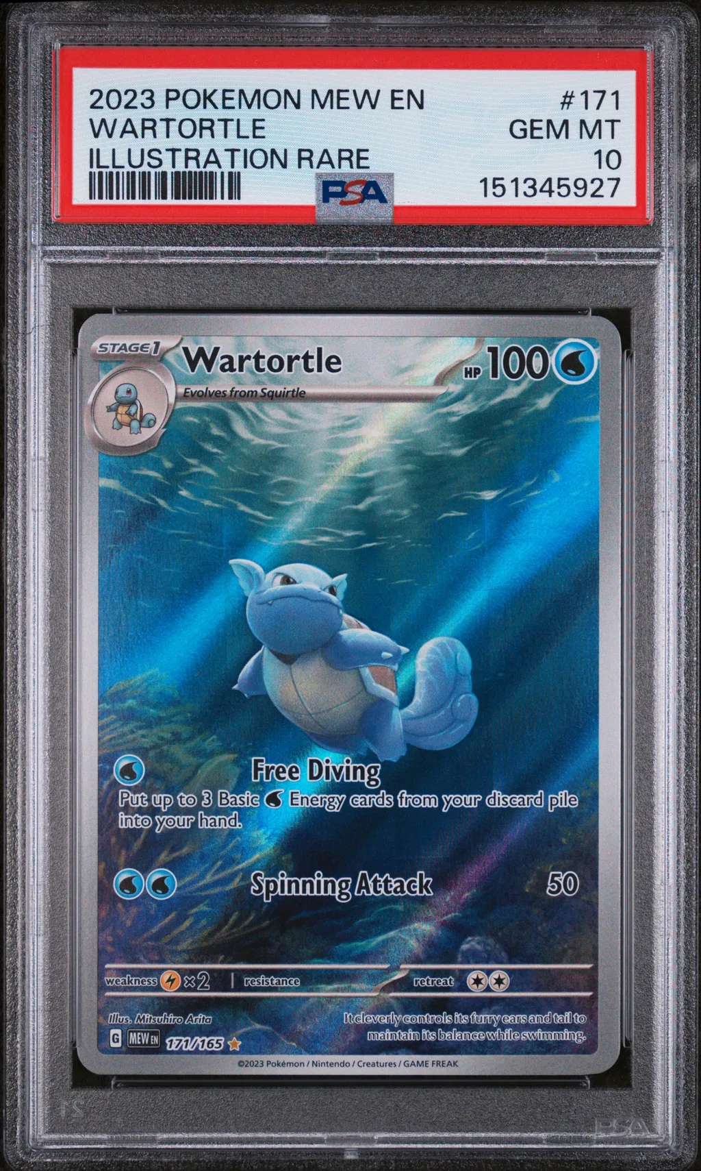 Wartortle card artwork