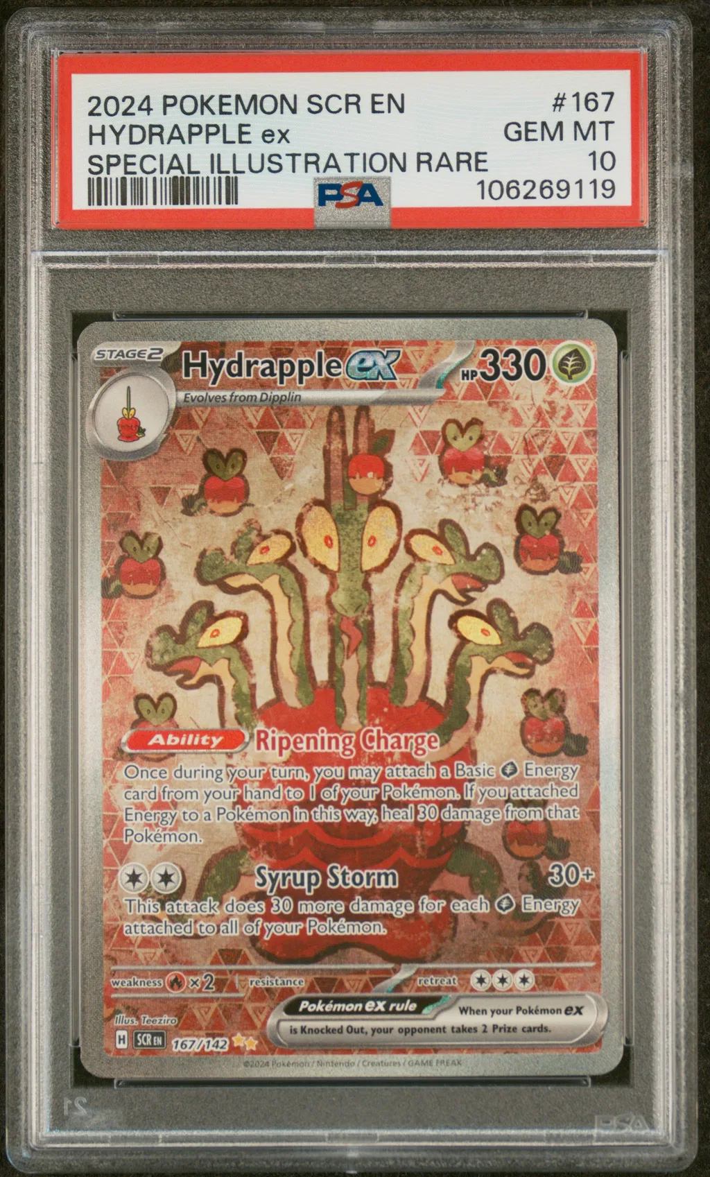 Hydrapple EX card artwork
