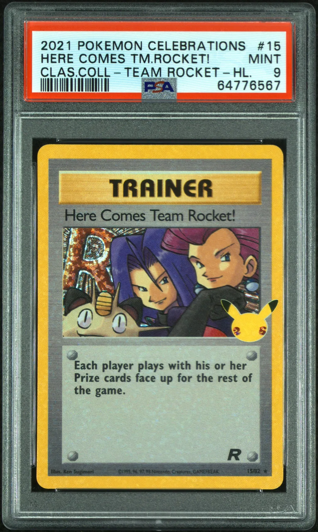 Here Comes Team Rocket!-Holo card artwork