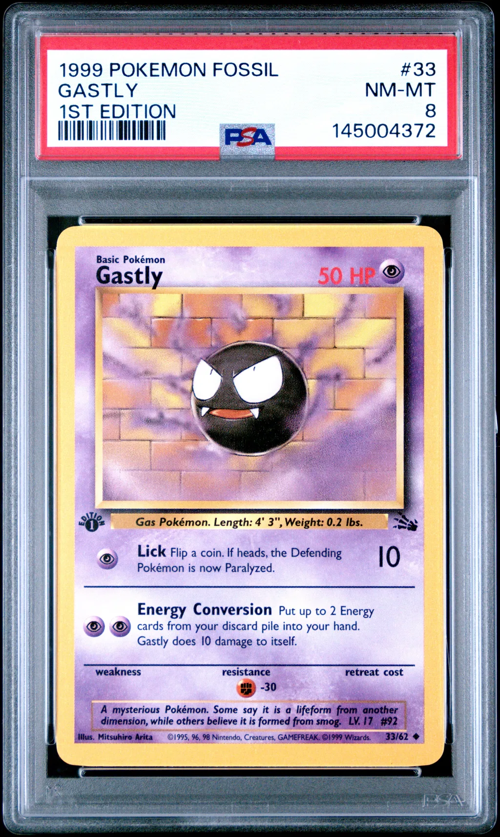 Gastly card artwork