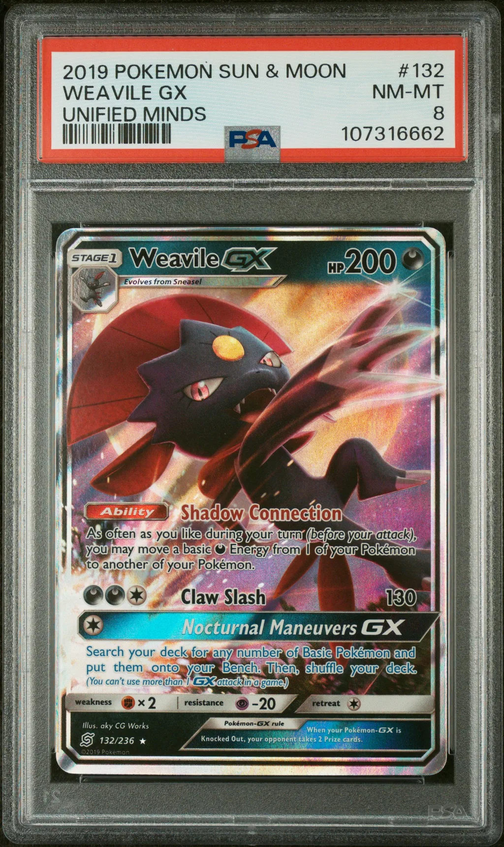 Weavile GX card artwork