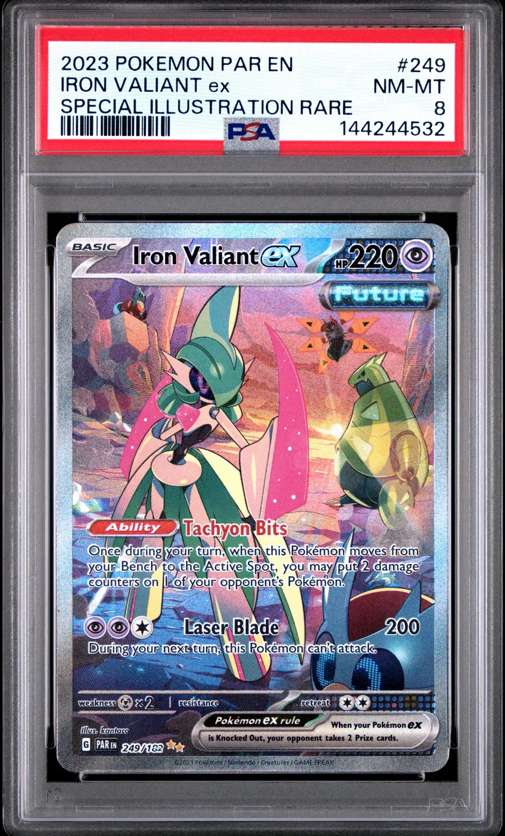 Iron Valiant EX card artwork