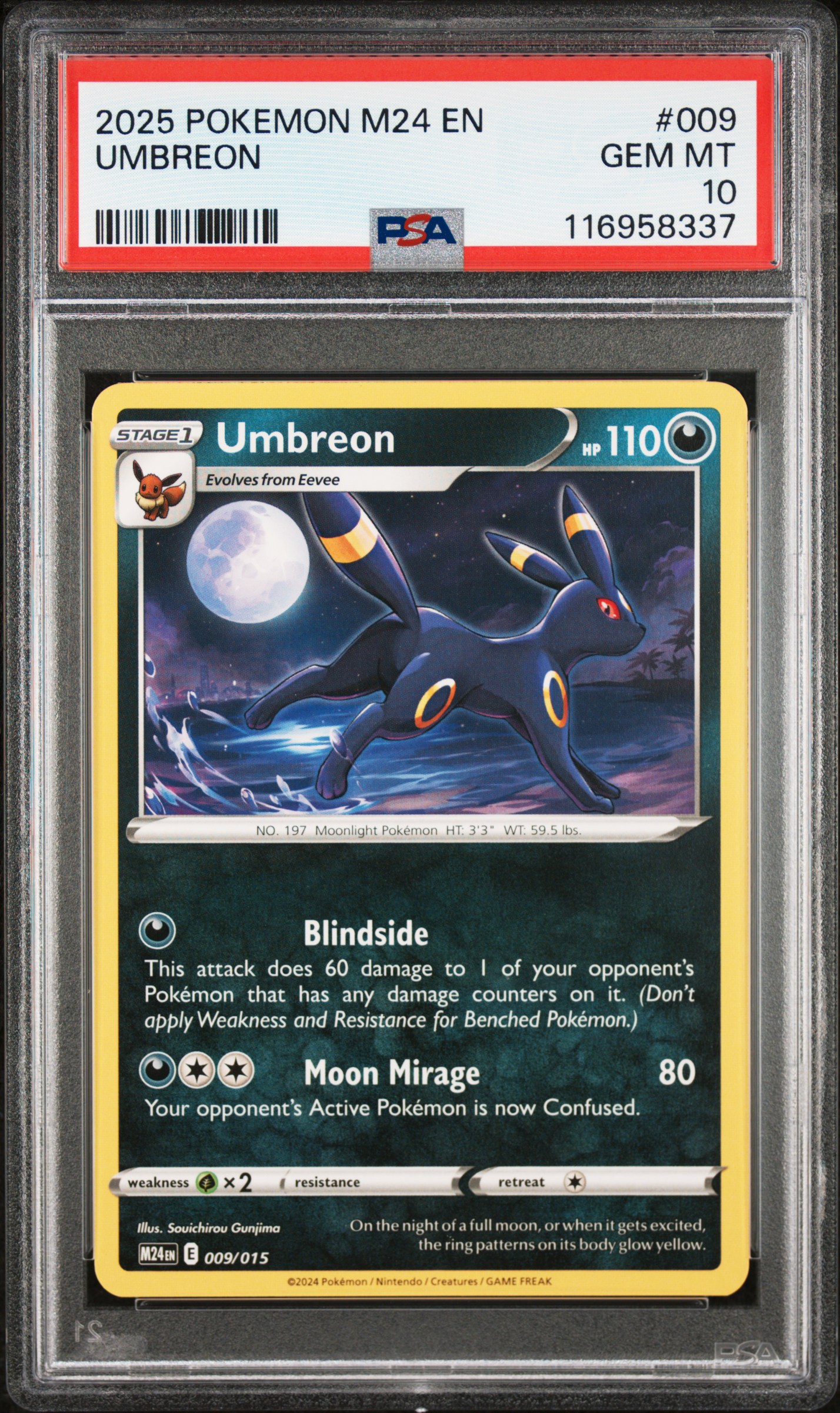 2025 #009 Umbreon PSA 10 M24 En-Mcdonald'S Collection