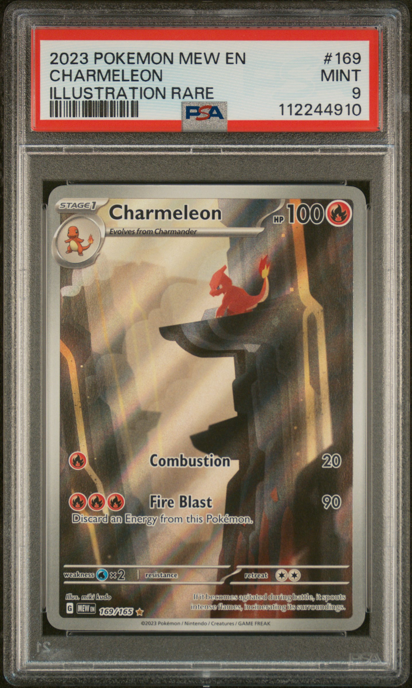2023 #169 Charmeleon PSA 9 Mew En-151