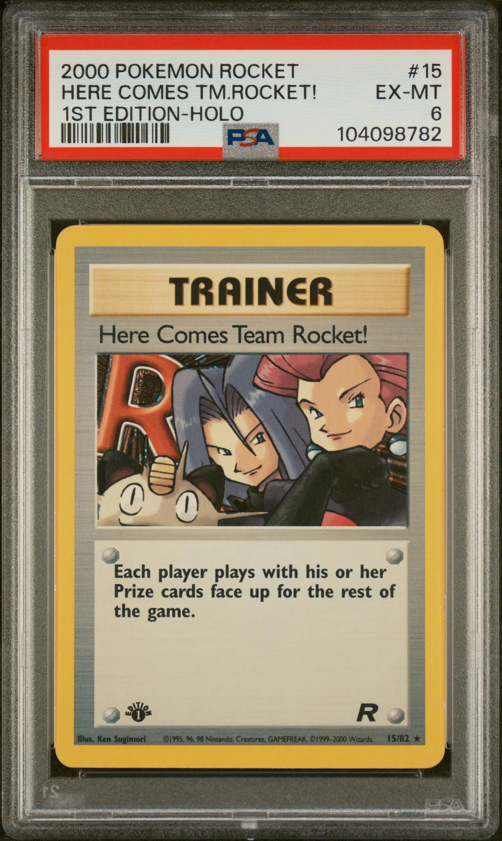 Here Comes Team Rocket!-Holo card artwork