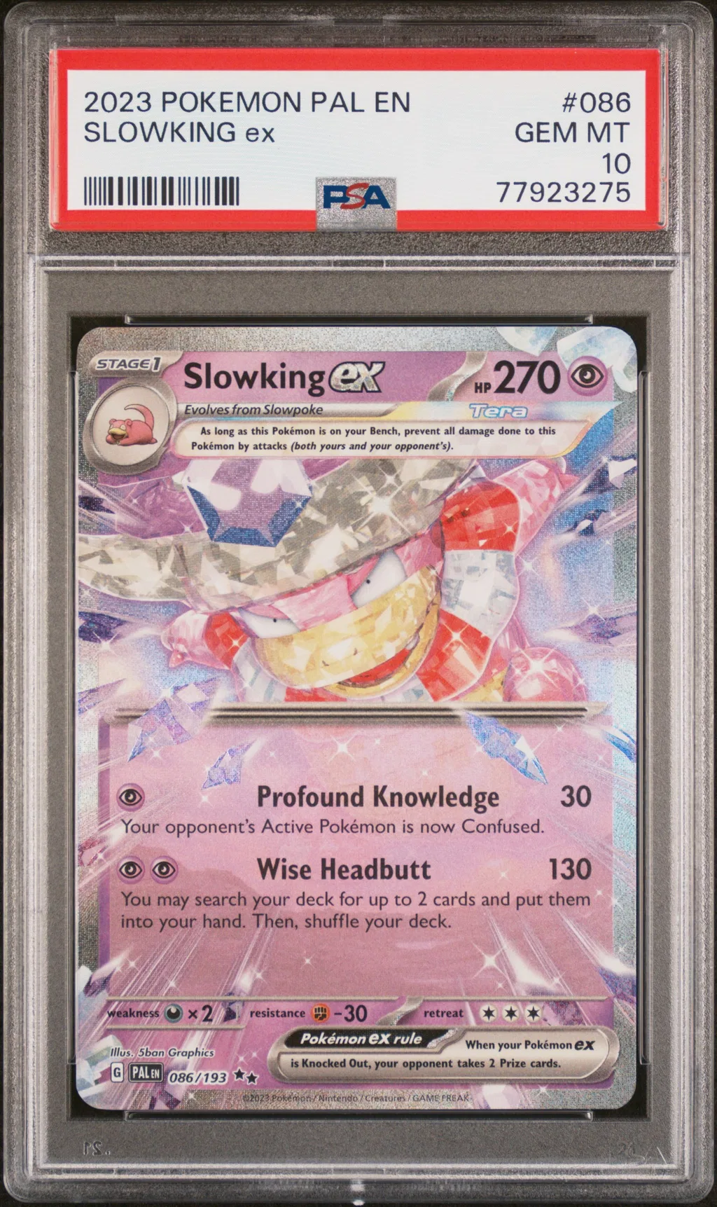 Slowking EX card artwork
