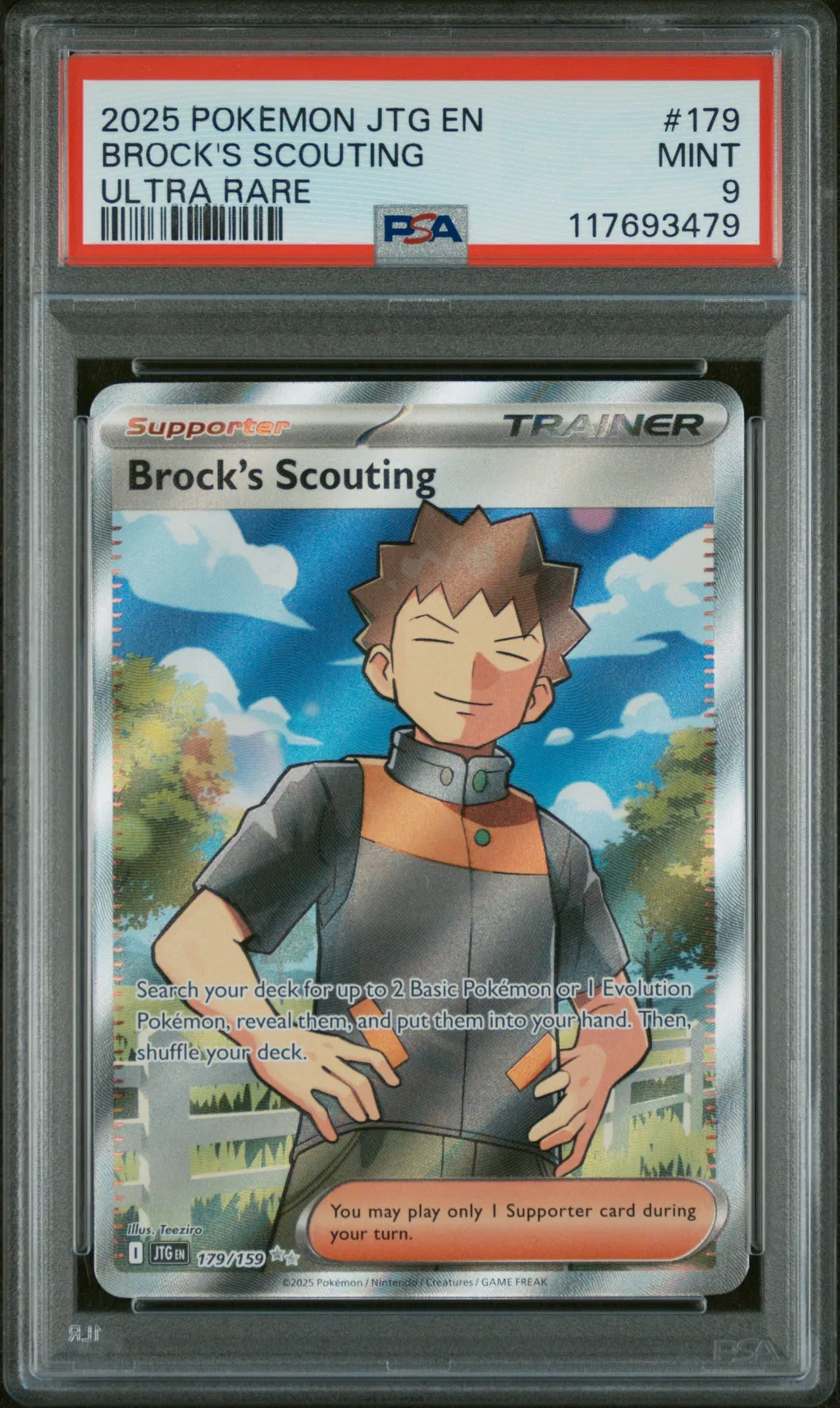 Brock's Scouting card artwork