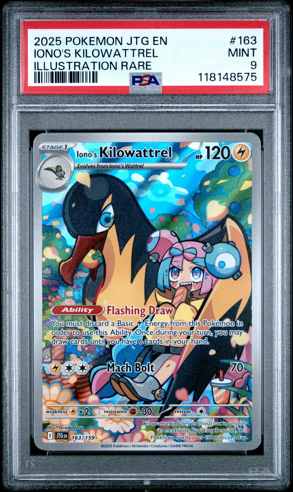 Iono's Kilowattrel card artwork
