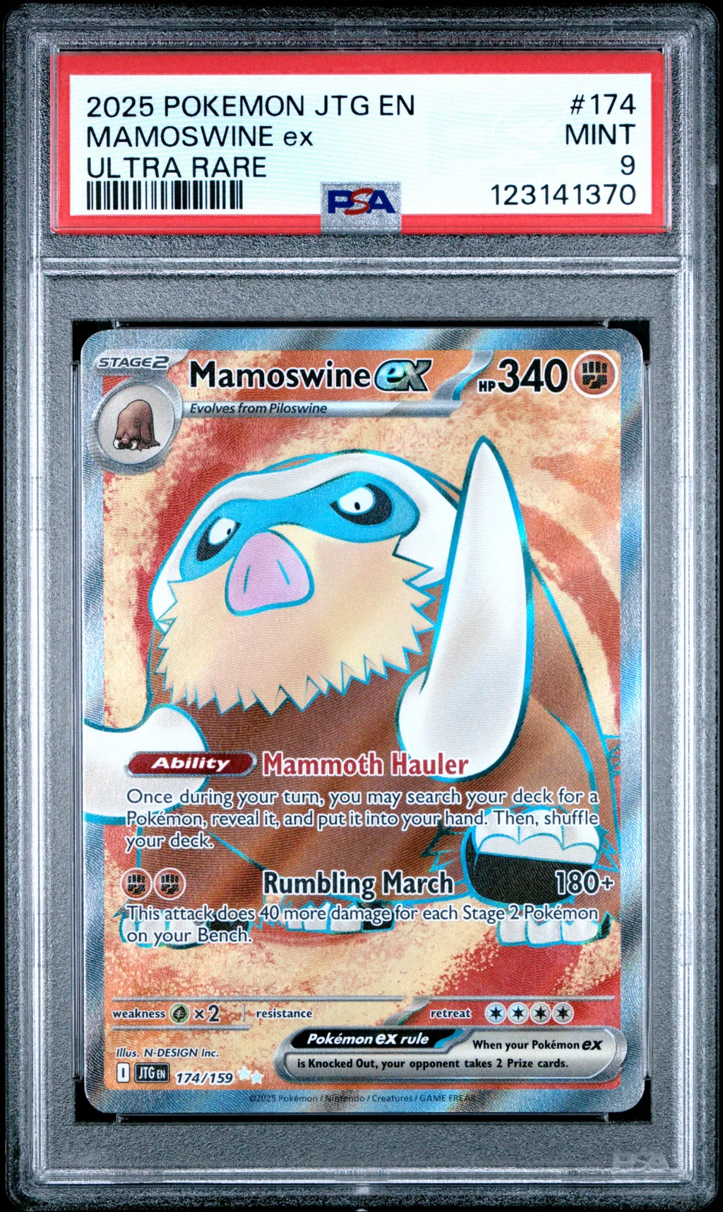 Mamoswine EX card artwork