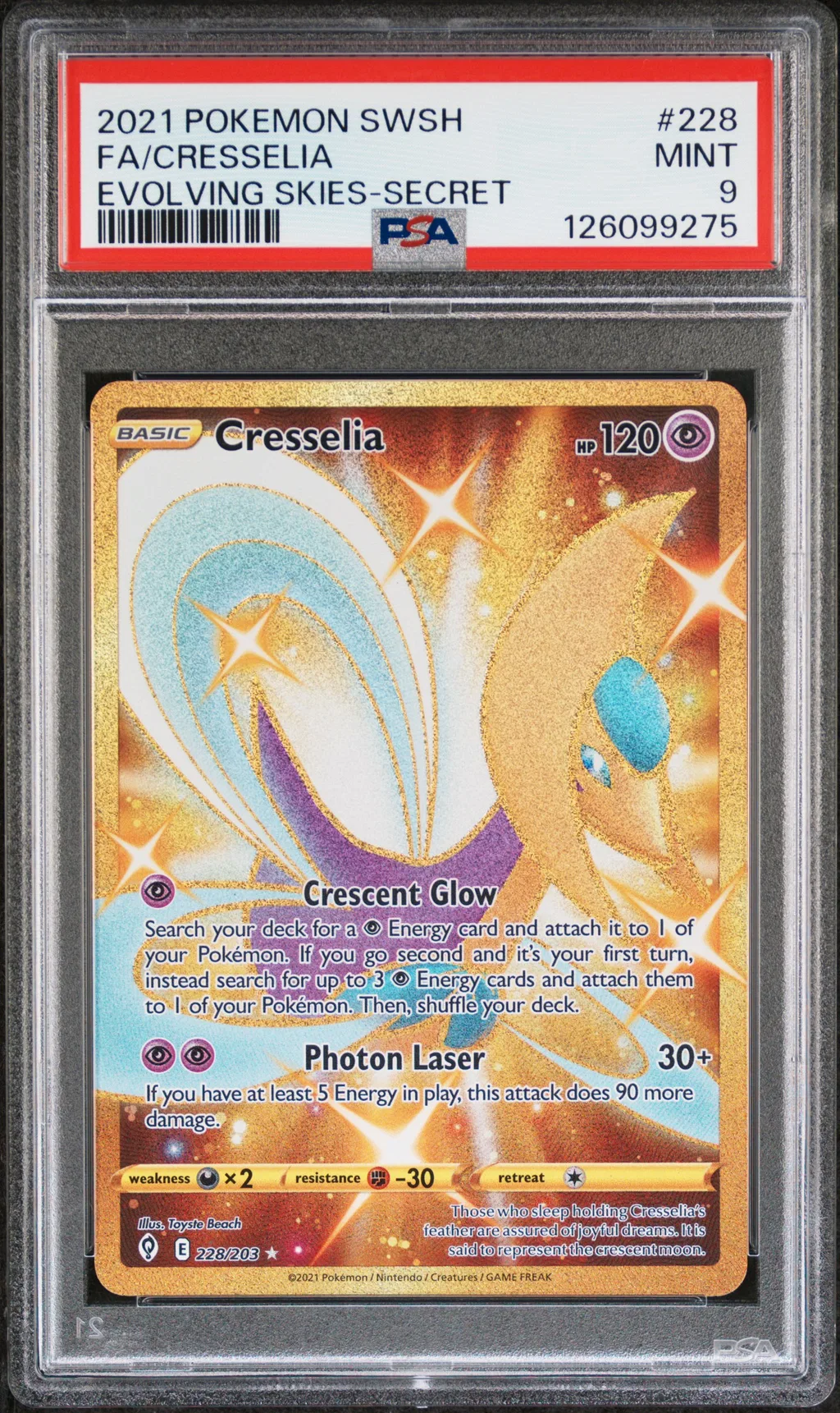 Cresselia card artwork
