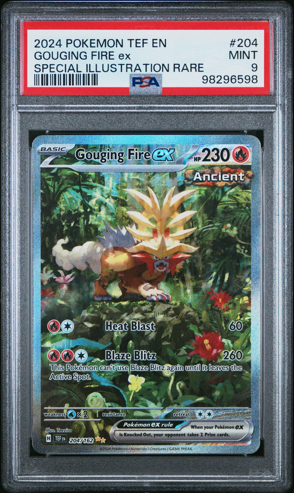 Gouging Fire EX card artwork