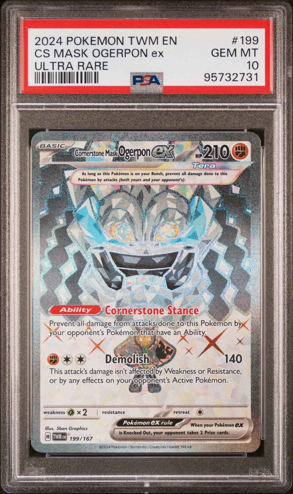 Cornerstone Mask Ogerpon EX card artwork