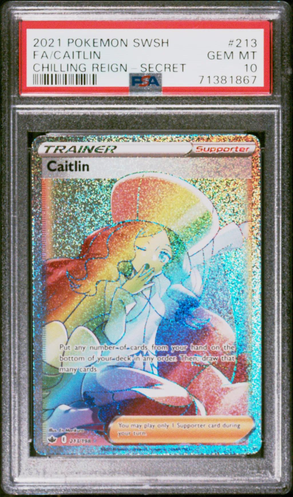 Full Art/Caitlin card artwork