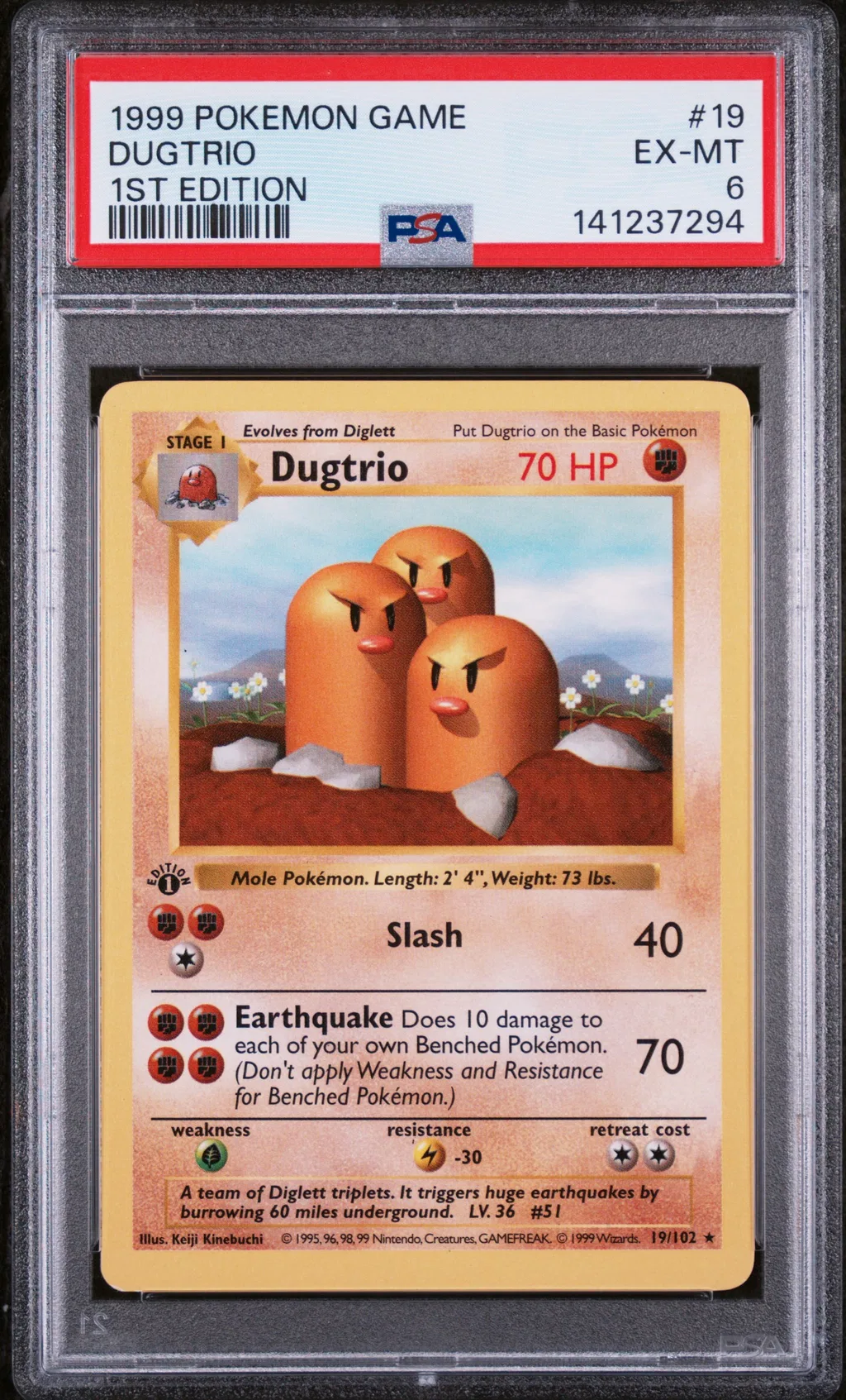 Dugtrio card artwork