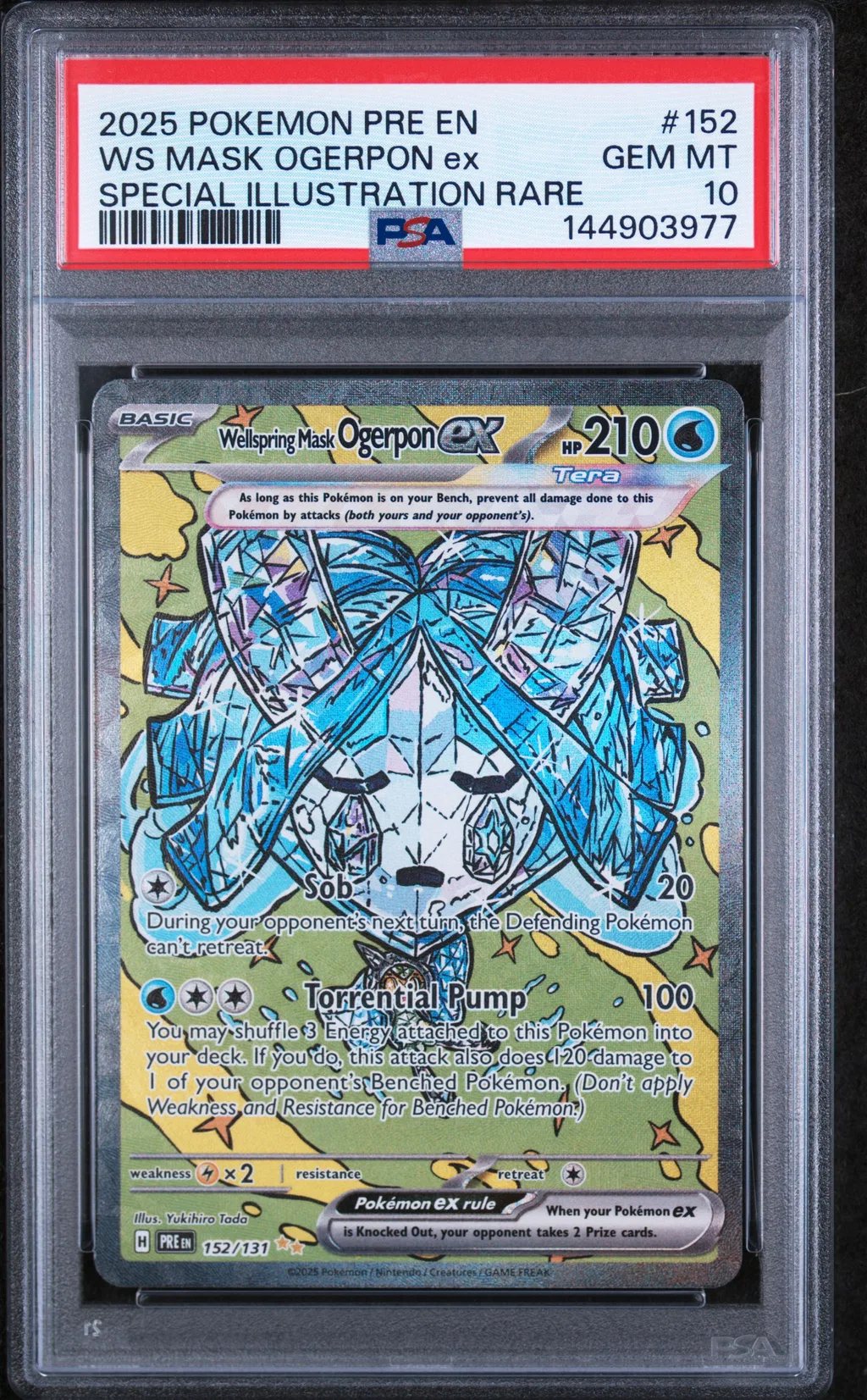 Wellspring Mask Ogerpon EX card artwork