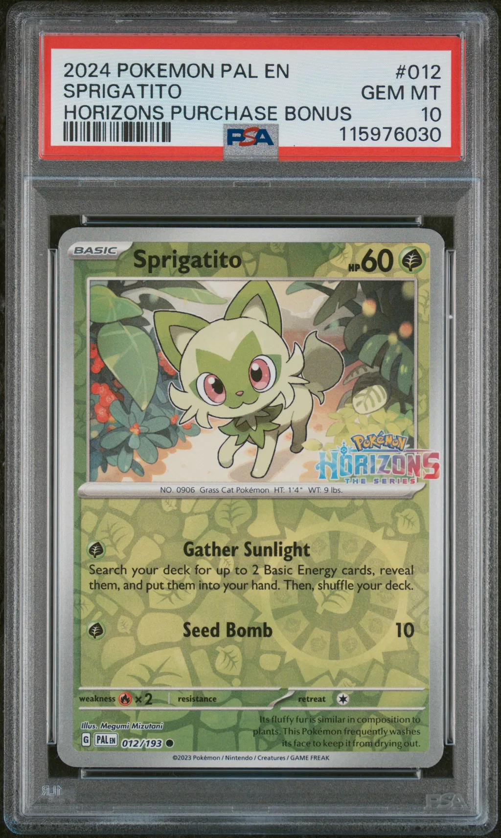 Sprigatito card artwork