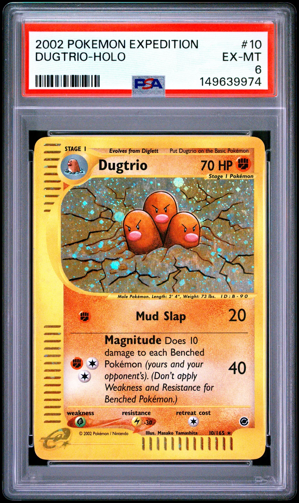 Dugtrio-Holo card artwork