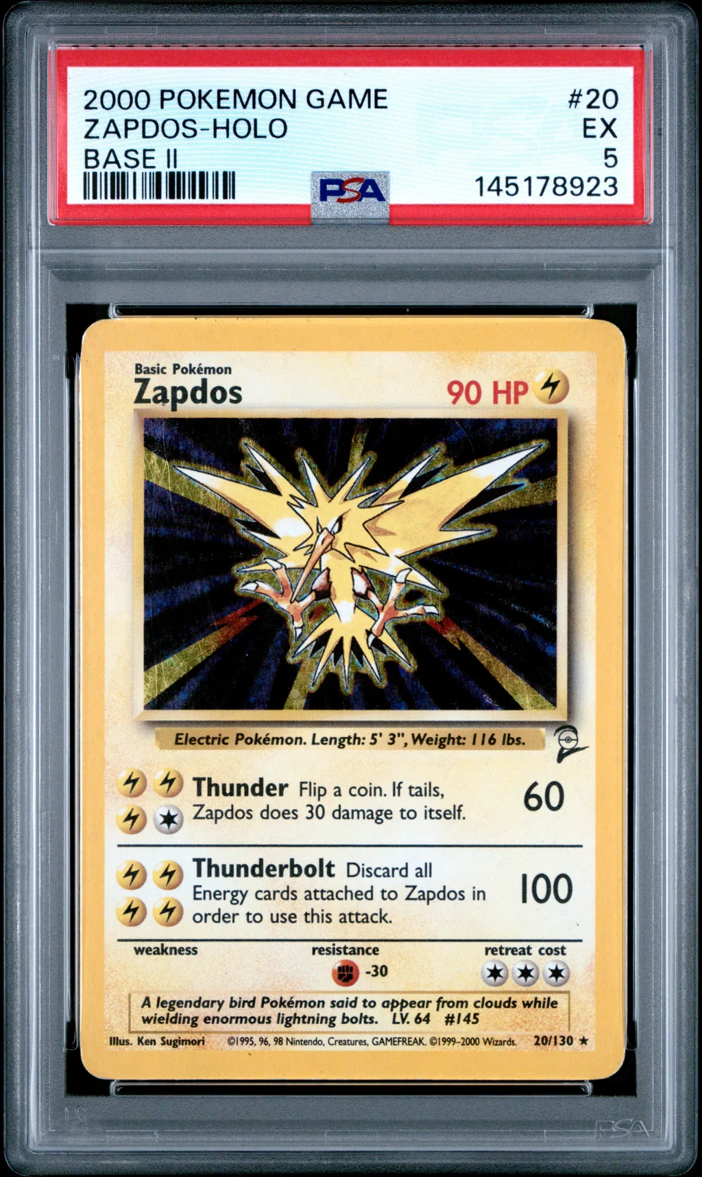 Zapdos-Holo card artwork
